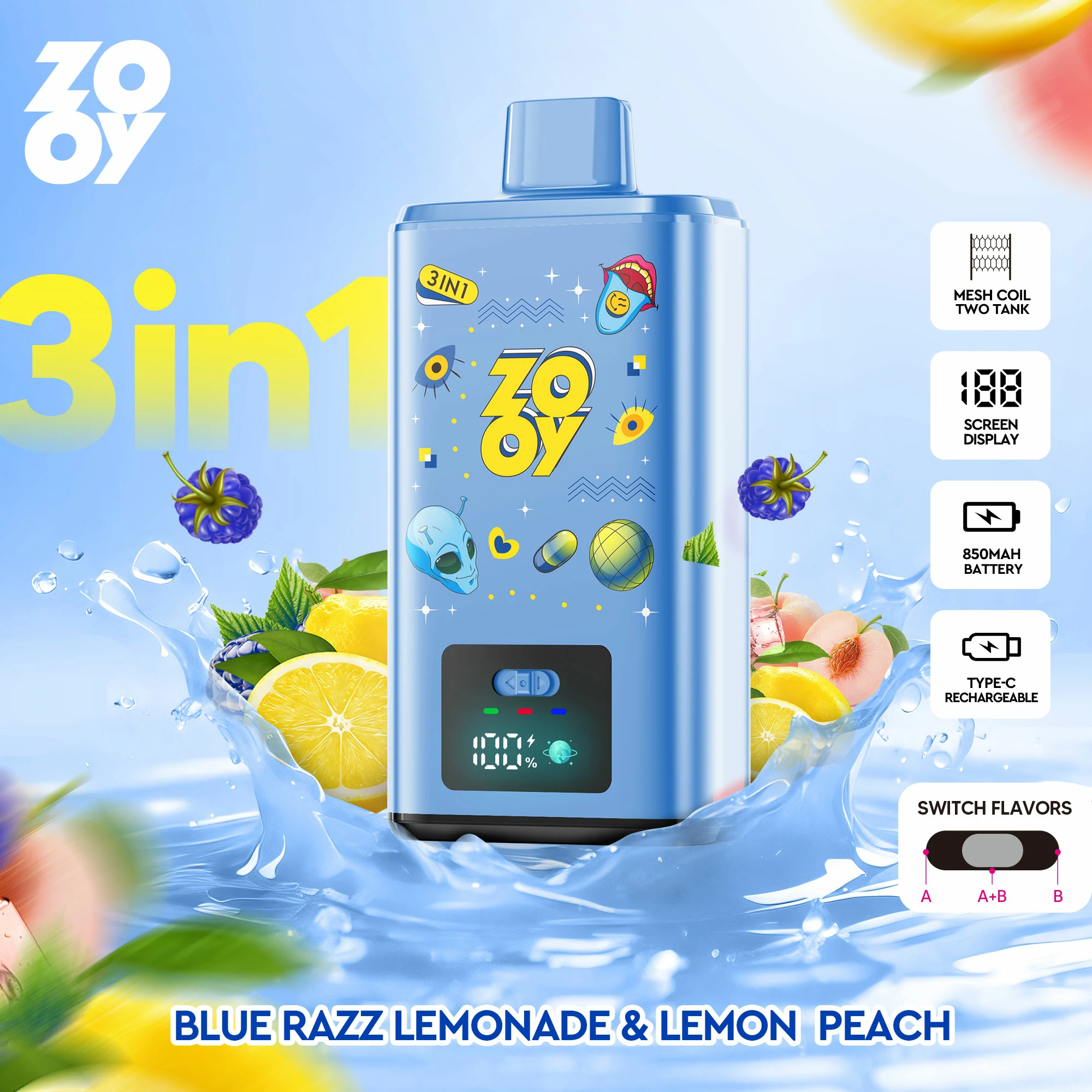Zooy 150000 150K Boccate 3-in-1 Svapo monouso - image 8