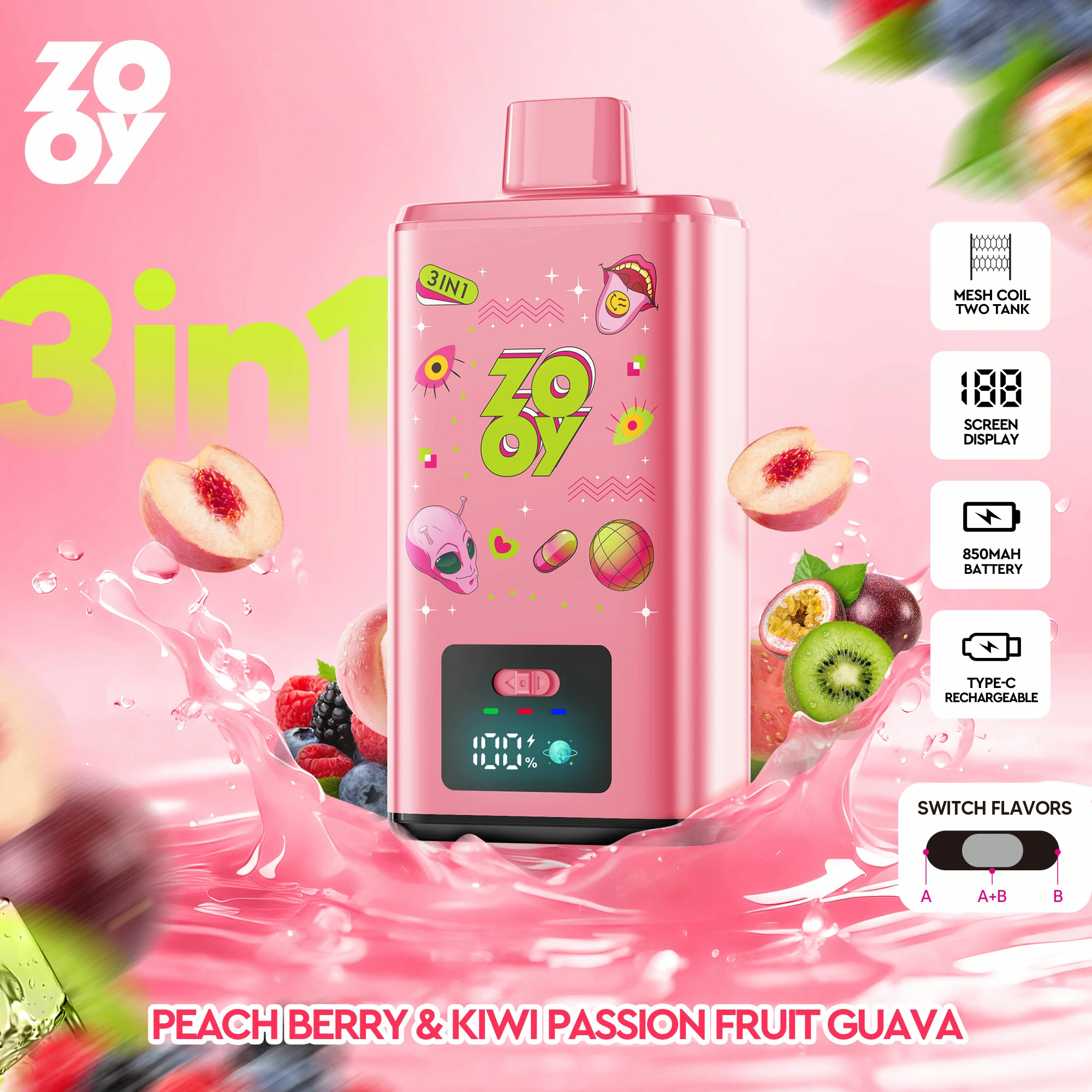 Zooy 150000 150K Boccate 3-in-1 Svapo monouso - image 10