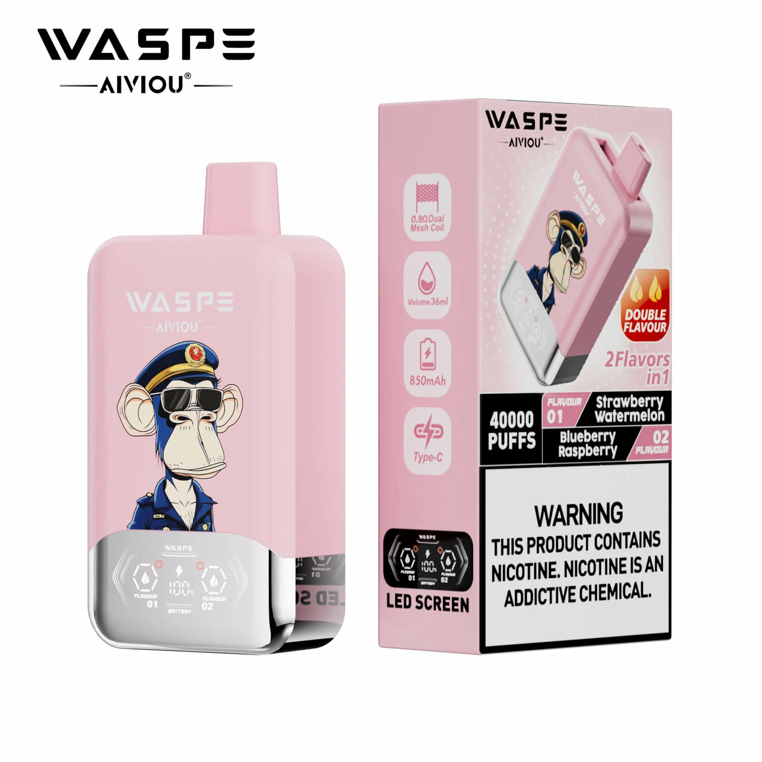 Waspe 2-in-1 40000 40K Boccate doppio gusto svapo monouso - image 11