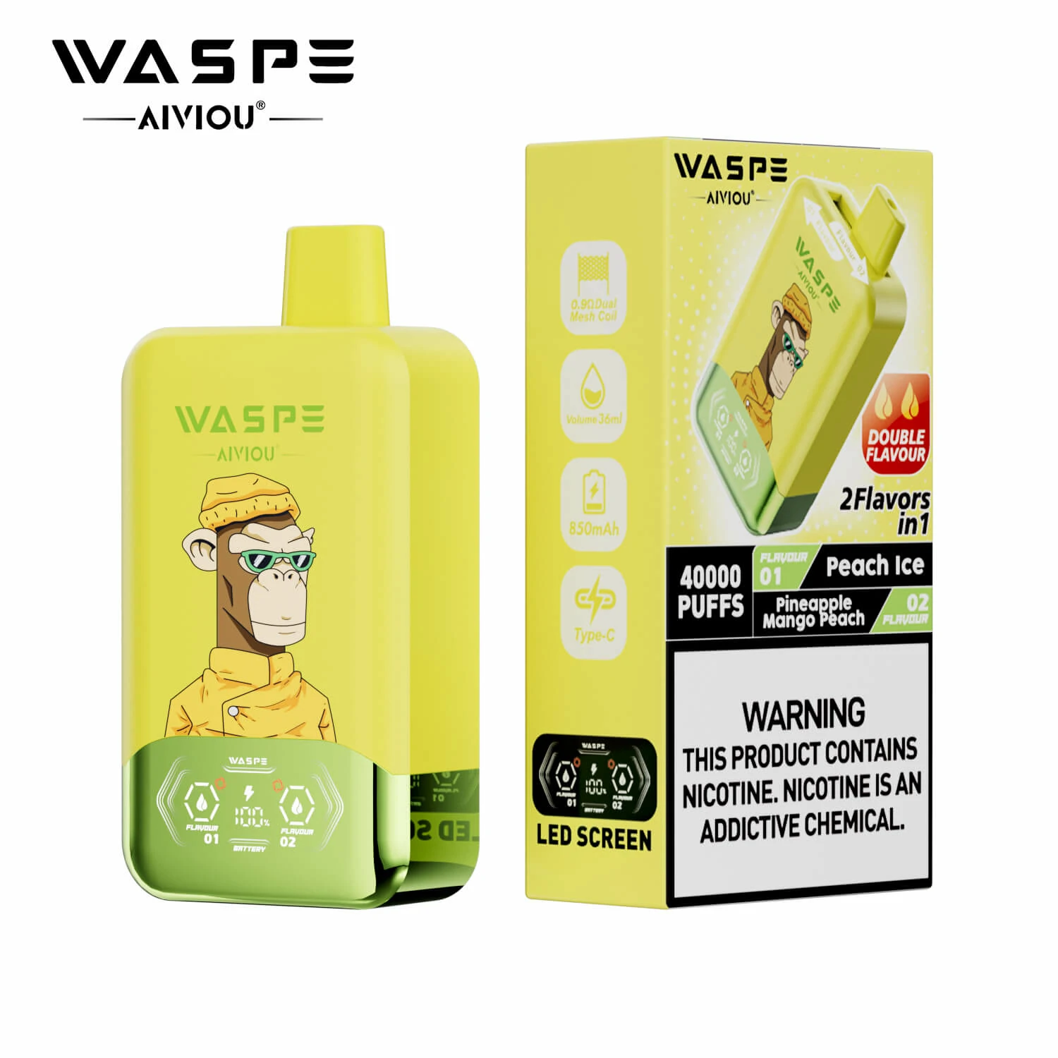 Waspe 2-in-1 40000 40K Boccate doppio gusto svapo monouso - image 9