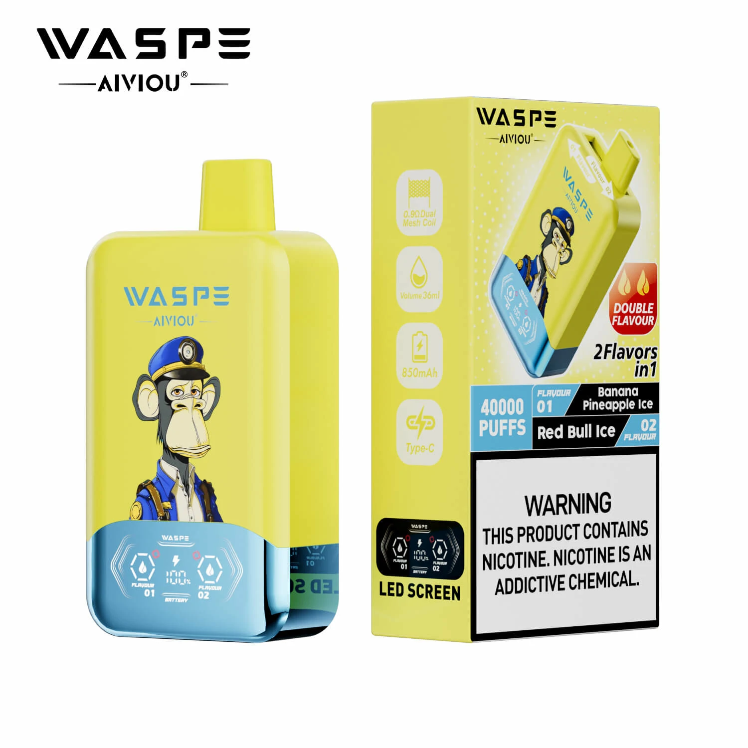 Waspe 2-in-1 40000 40K Boccate doppio gusto svapo monouso - image 19