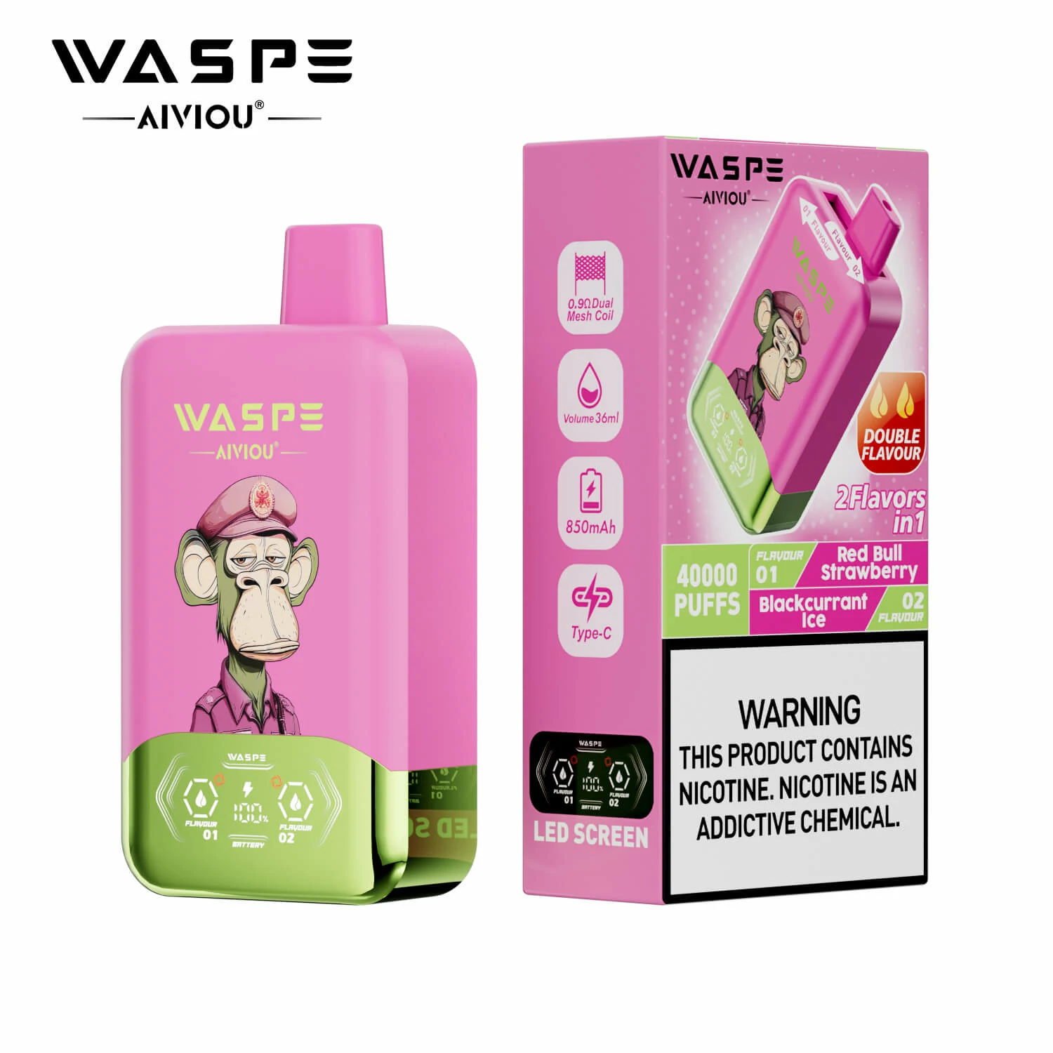Waspe 2-in-1 40000 40K Boccate doppio gusto svapo monouso - image 20
