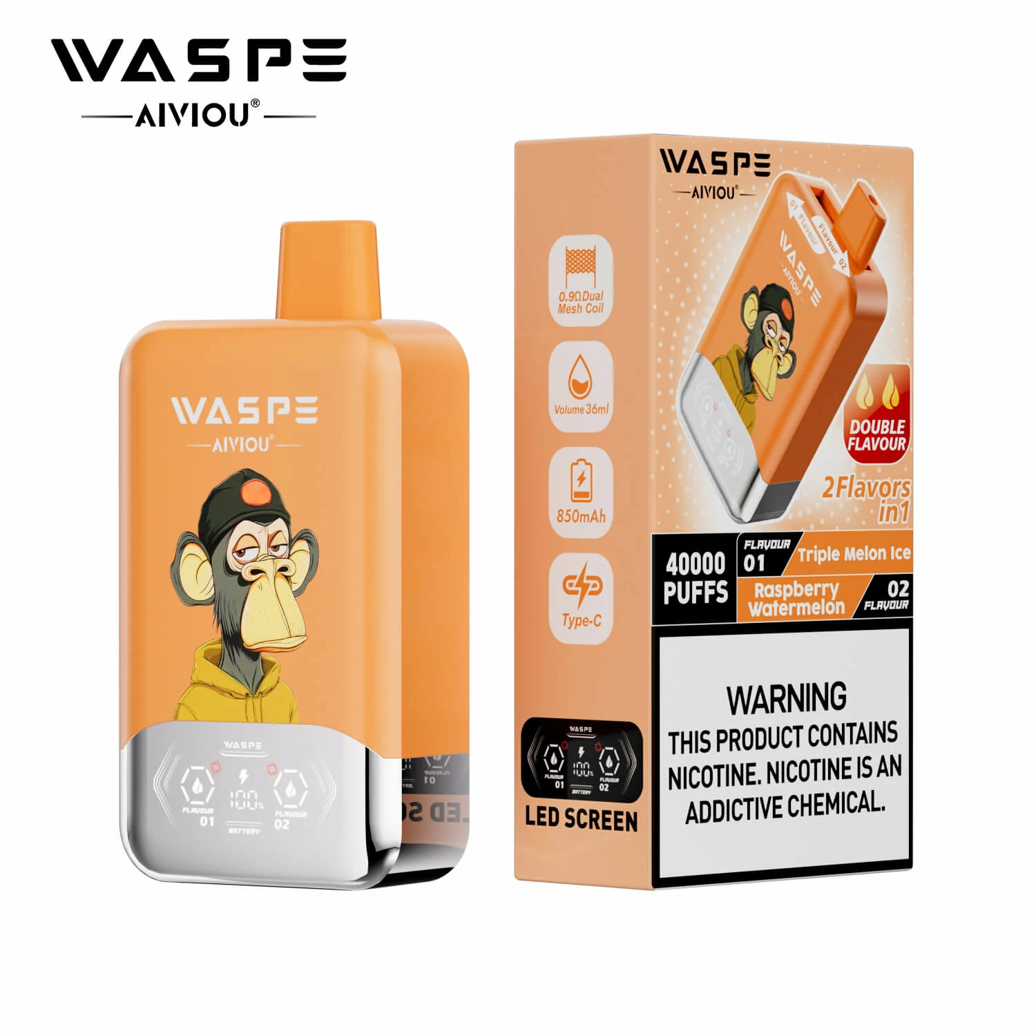 Waspe 2-in-1 40000 40K Boccate doppio gusto svapo monouso - image 21