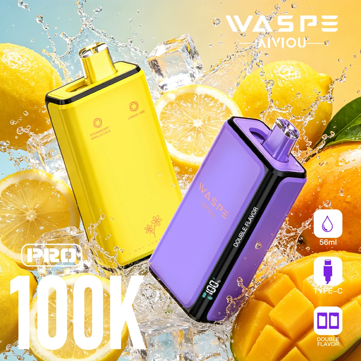 WASPE Pro 100000 100K 2-in-1 Svapo monouso - image 2