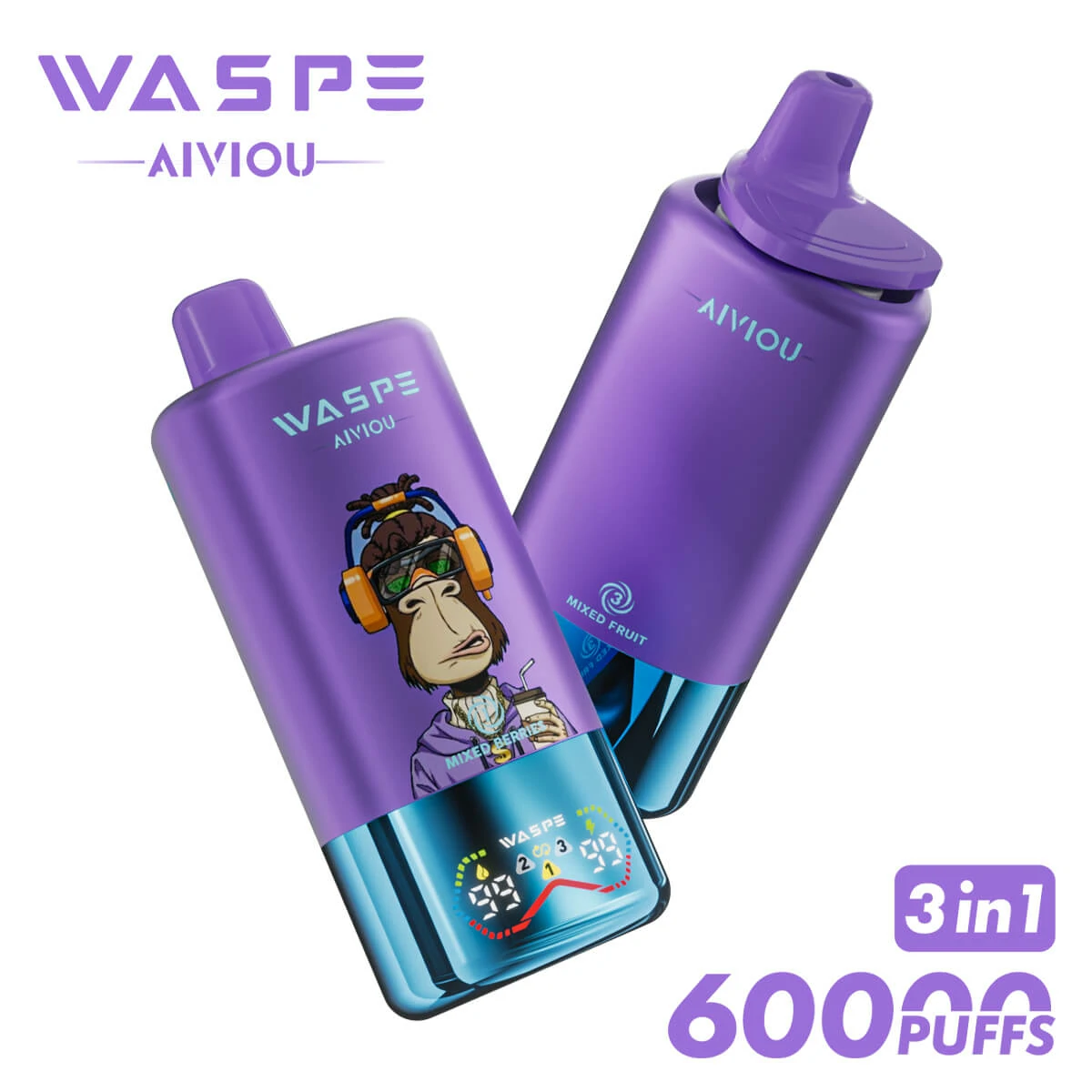 WASPE Bar 60000 60K Boccate LED svapo monouso - image 7