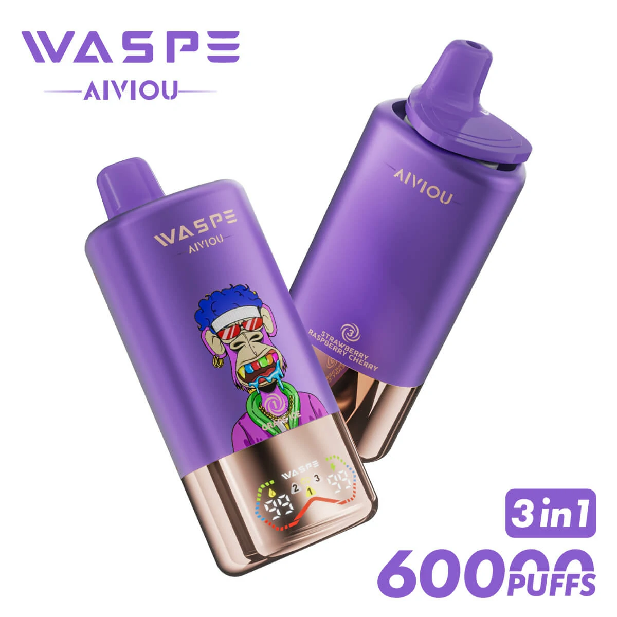 WASPE Bar 60000 60K Boccate LED svapo monouso - image 10