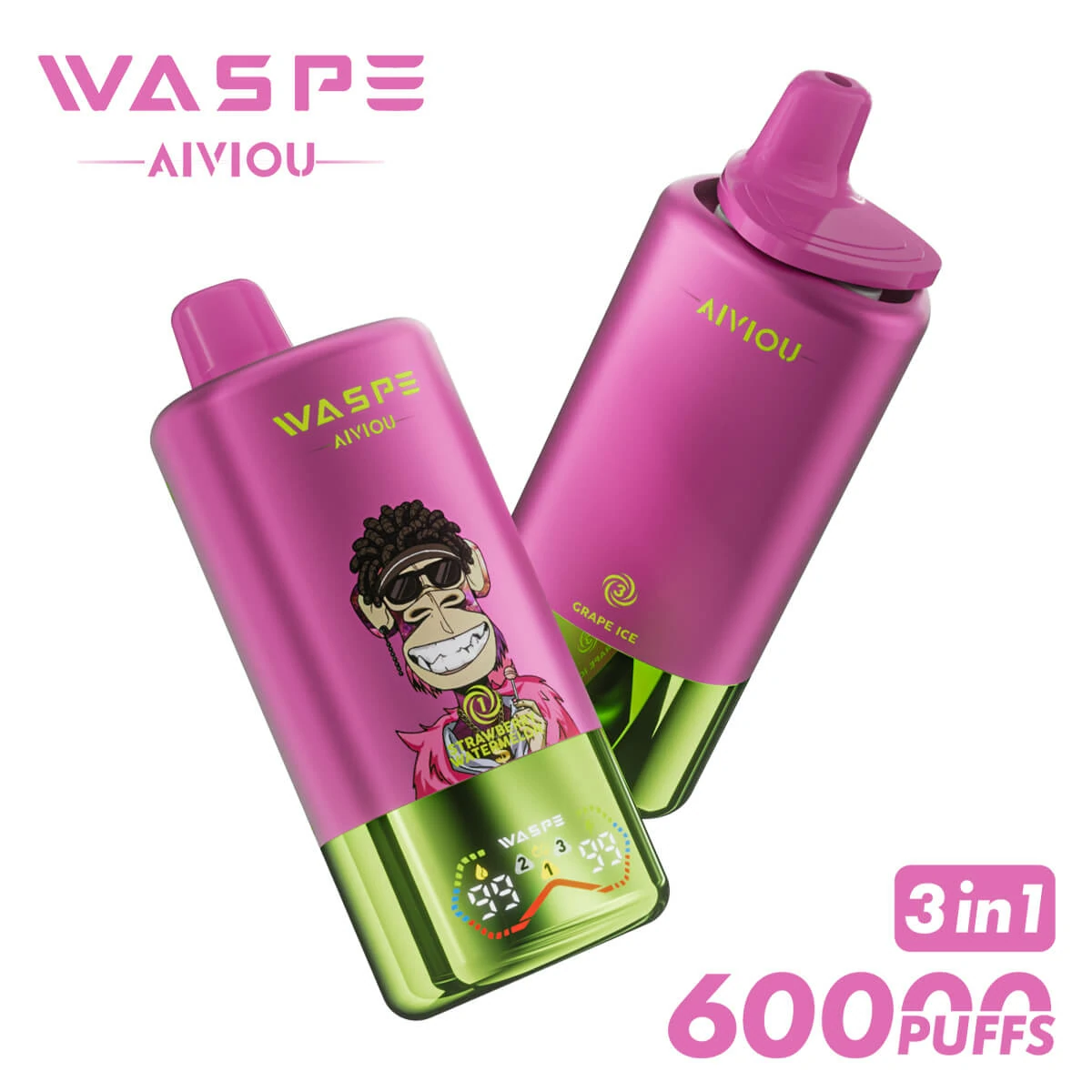WASPE Bar 60000 60K Boccate LED svapo monouso - image 4