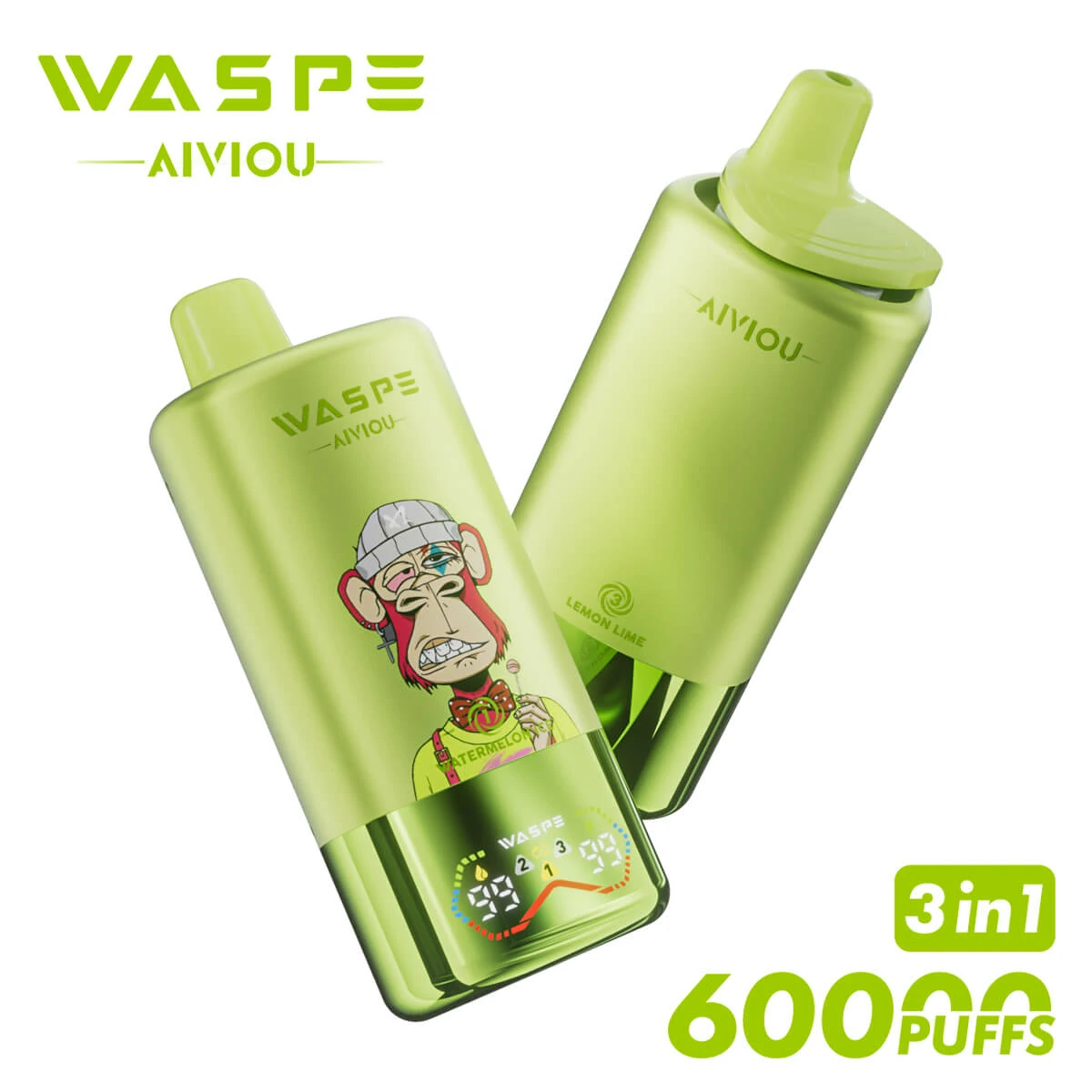WASPE Bar 60000 60K Boccate LED svapo monouso - image 3