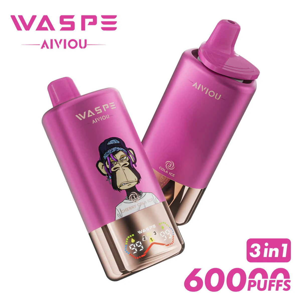 WASPE Bar 60000 60K Boccate LED svapo monouso - image 12