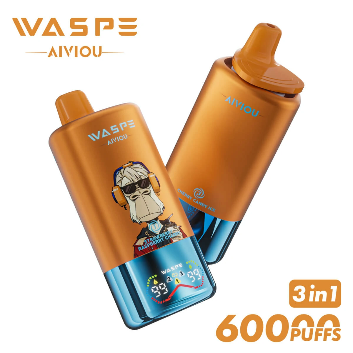 WASPE Bar 60000 60K Boccate LED svapo monouso - image 6