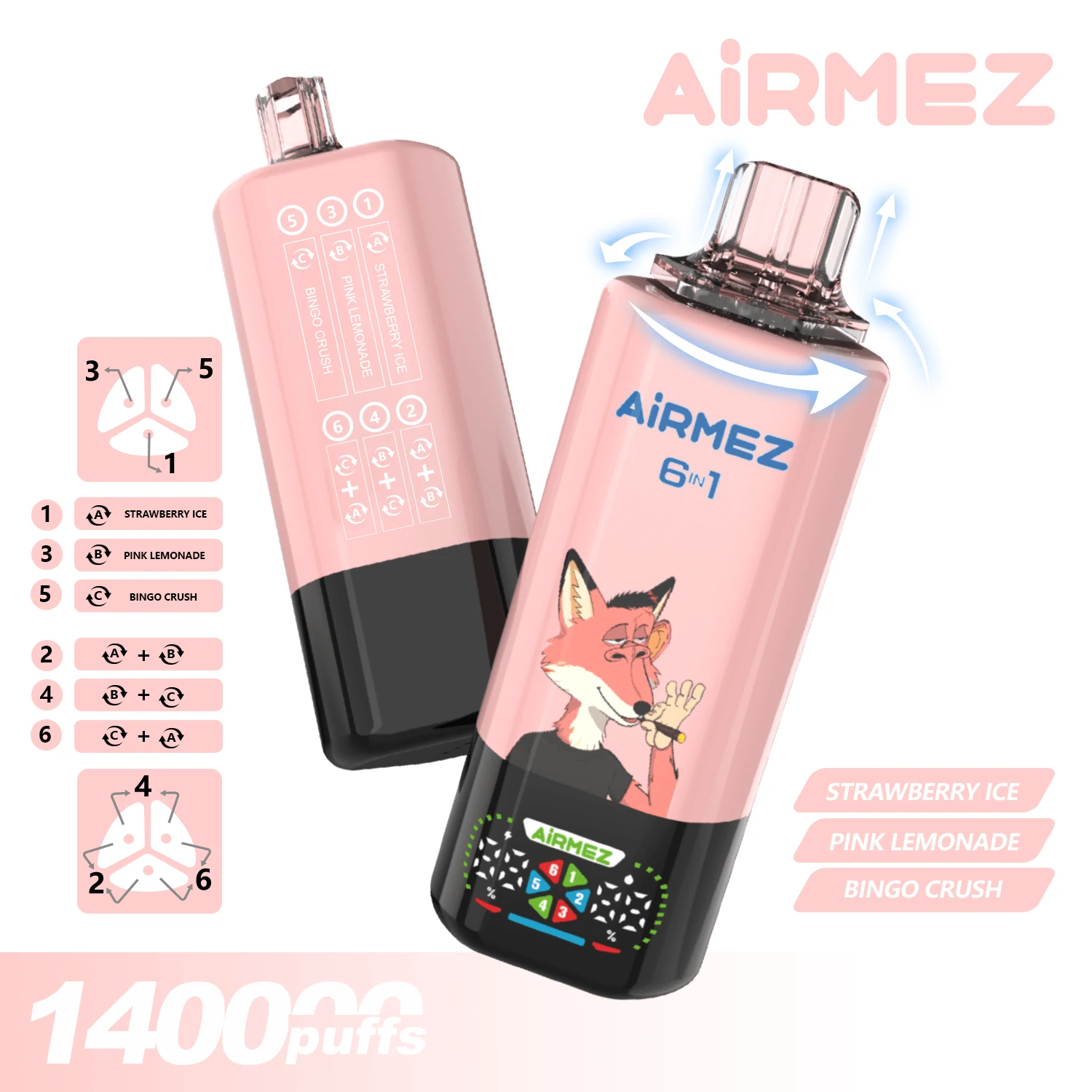 Airmez 140000 140K 6-in-1 Svapo monouso - image 7
