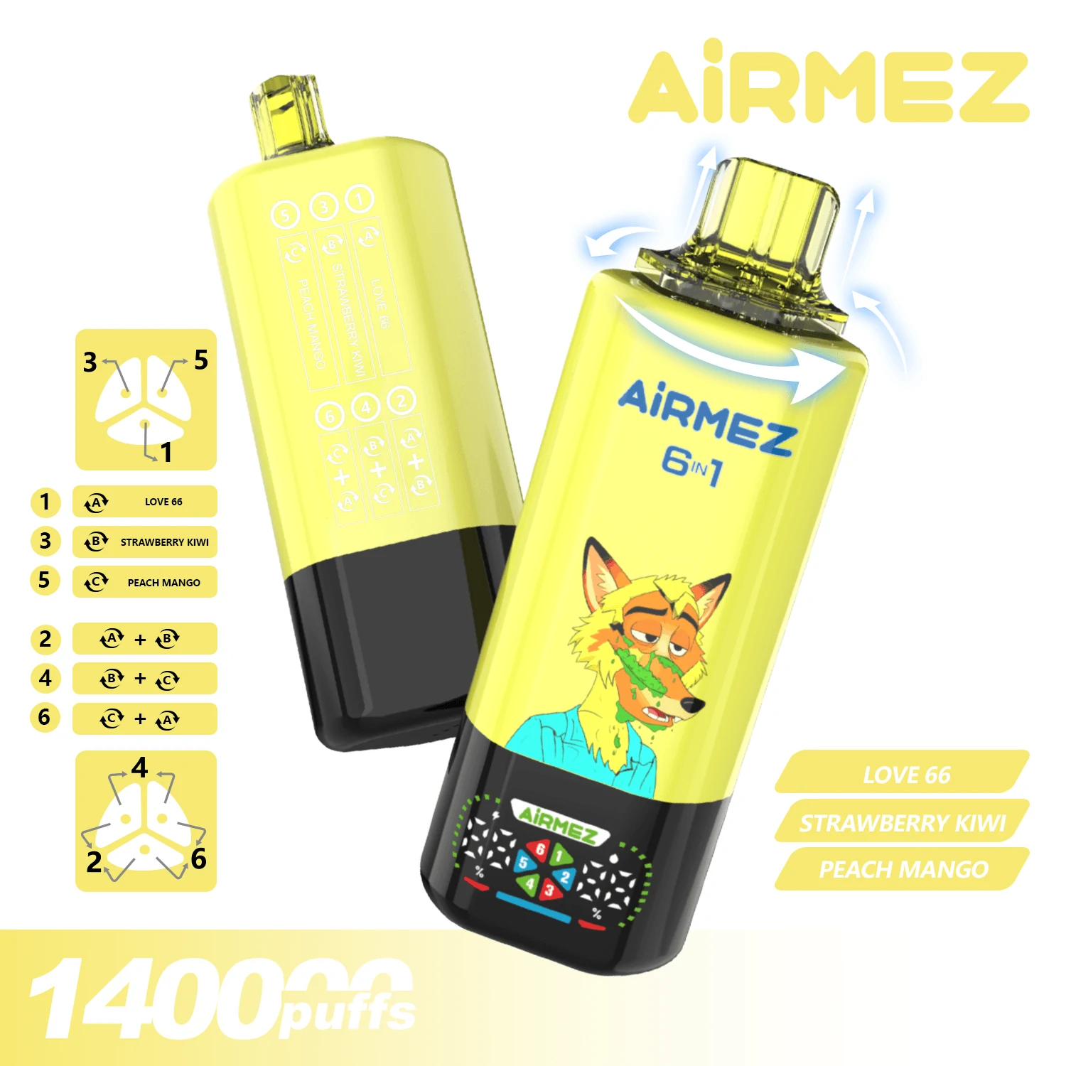 Airmez 140000 140K 6-in-1 Svapo monouso - image 4