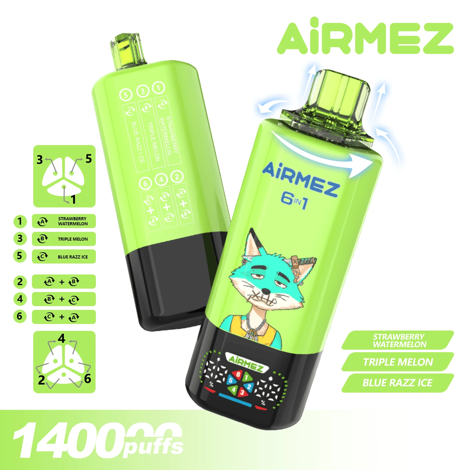 Airmez 140000 140K 6-in-1 Svapo monouso - image 10