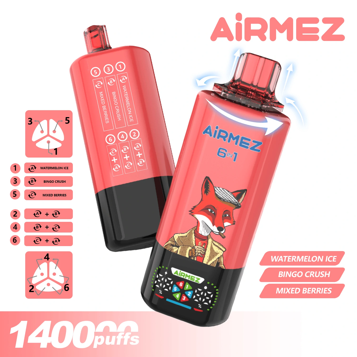 Airmez 140000 140K 6-in-1 Svapo monouso - image 9