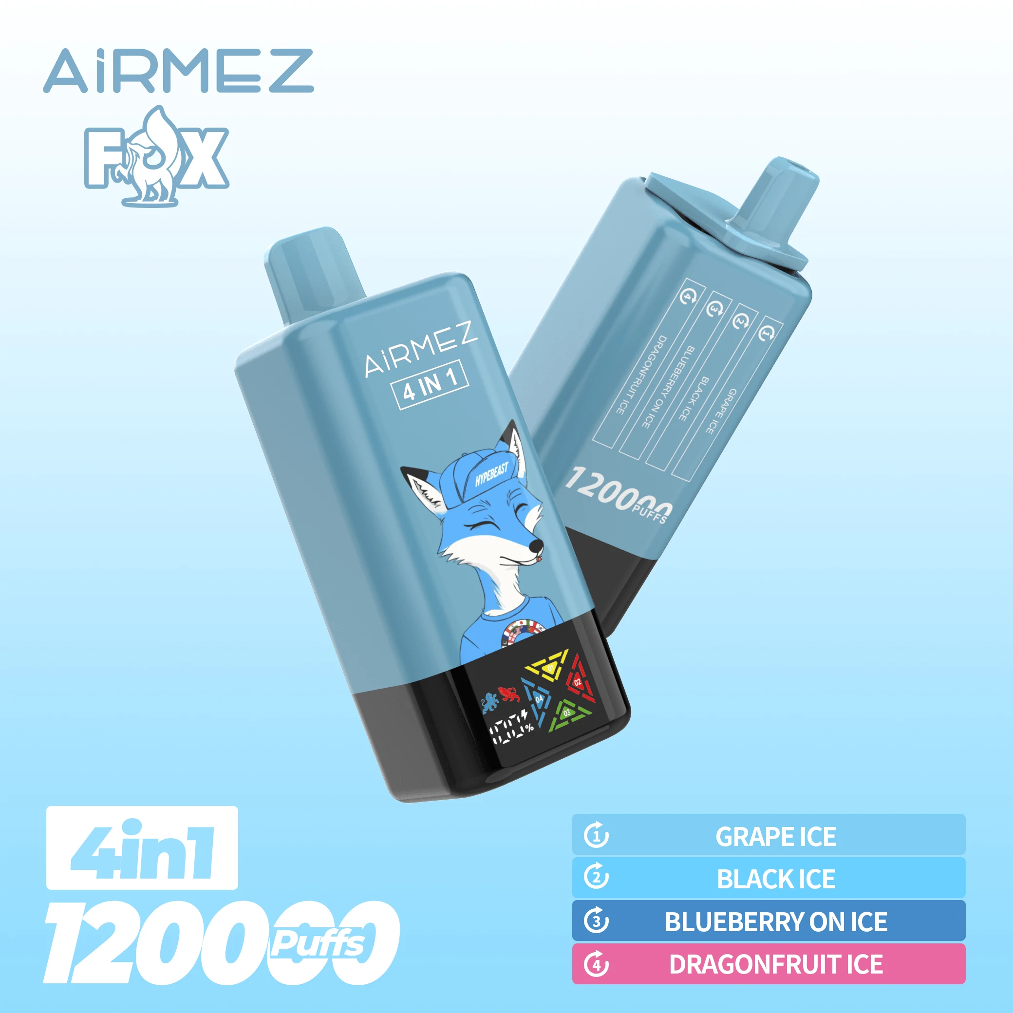 Airmez Fox 120000 120K Boccate 4-in-1 Svapo monouso - image 2
