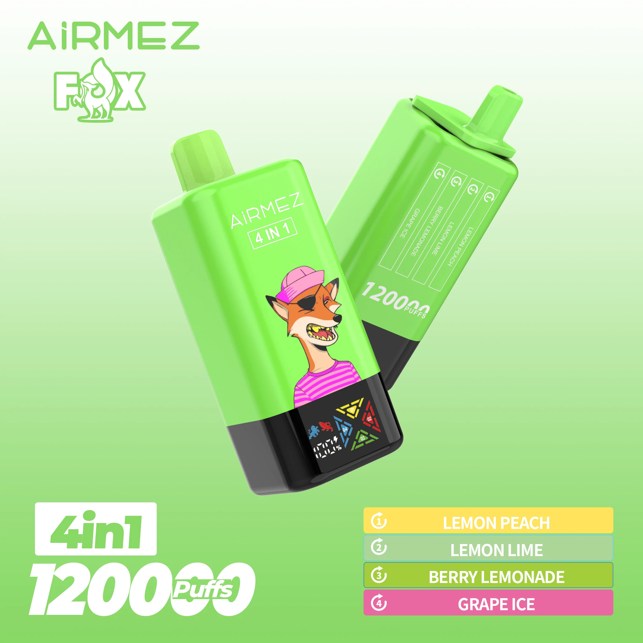 Airmez Fox 120000 120K Boccate 4-in-1 Svapo monouso - image 3