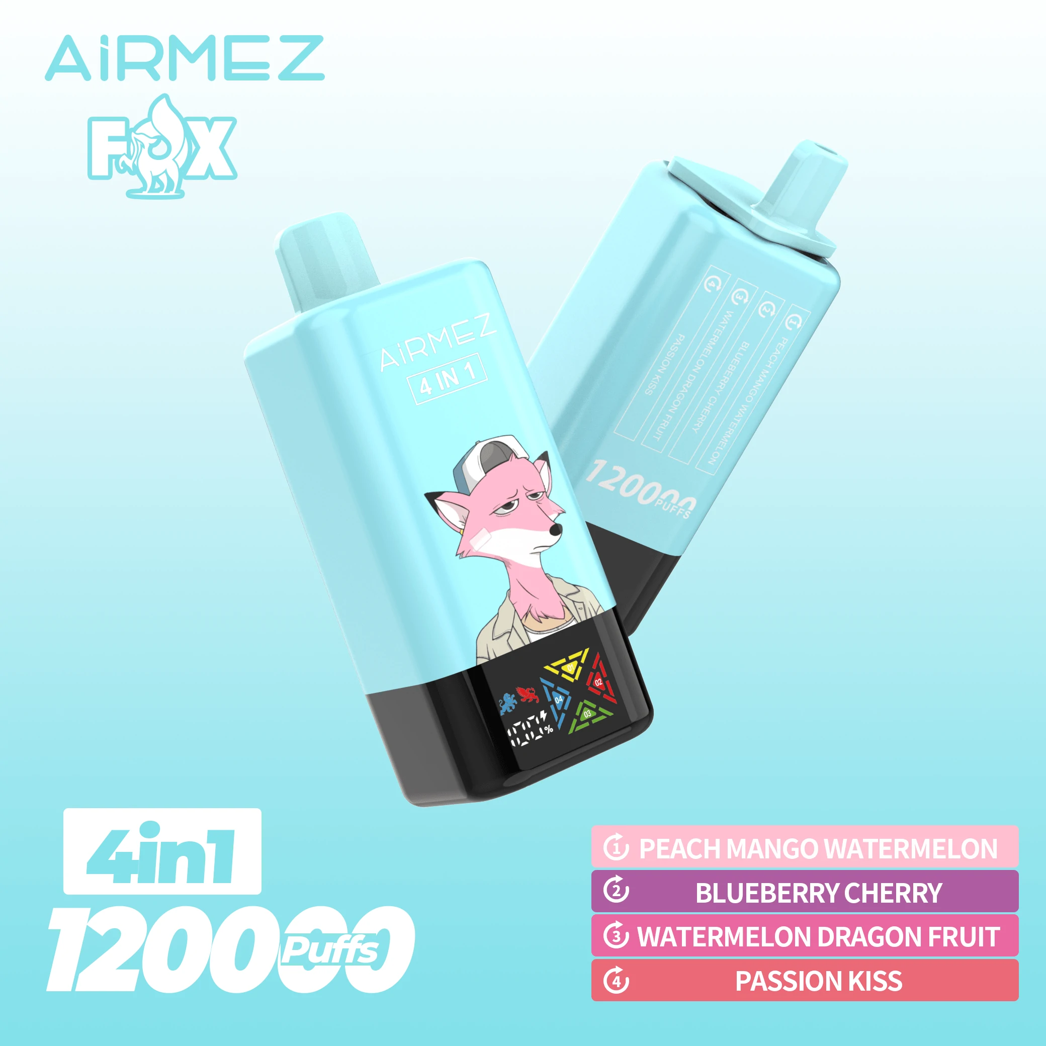Airmez Fox 120000 120K Boccate 4-in-1 Svapo monouso - image 5