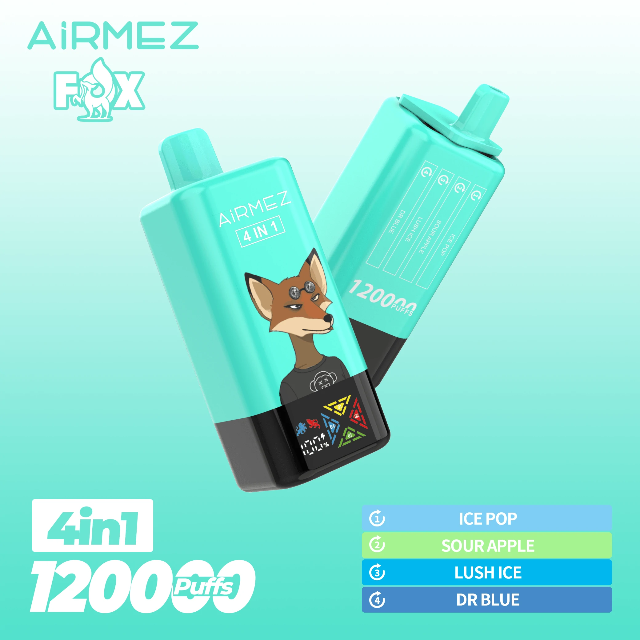 Airmez Fox 120000 120K Boccate 4-in-1 Svapo monouso - image 4