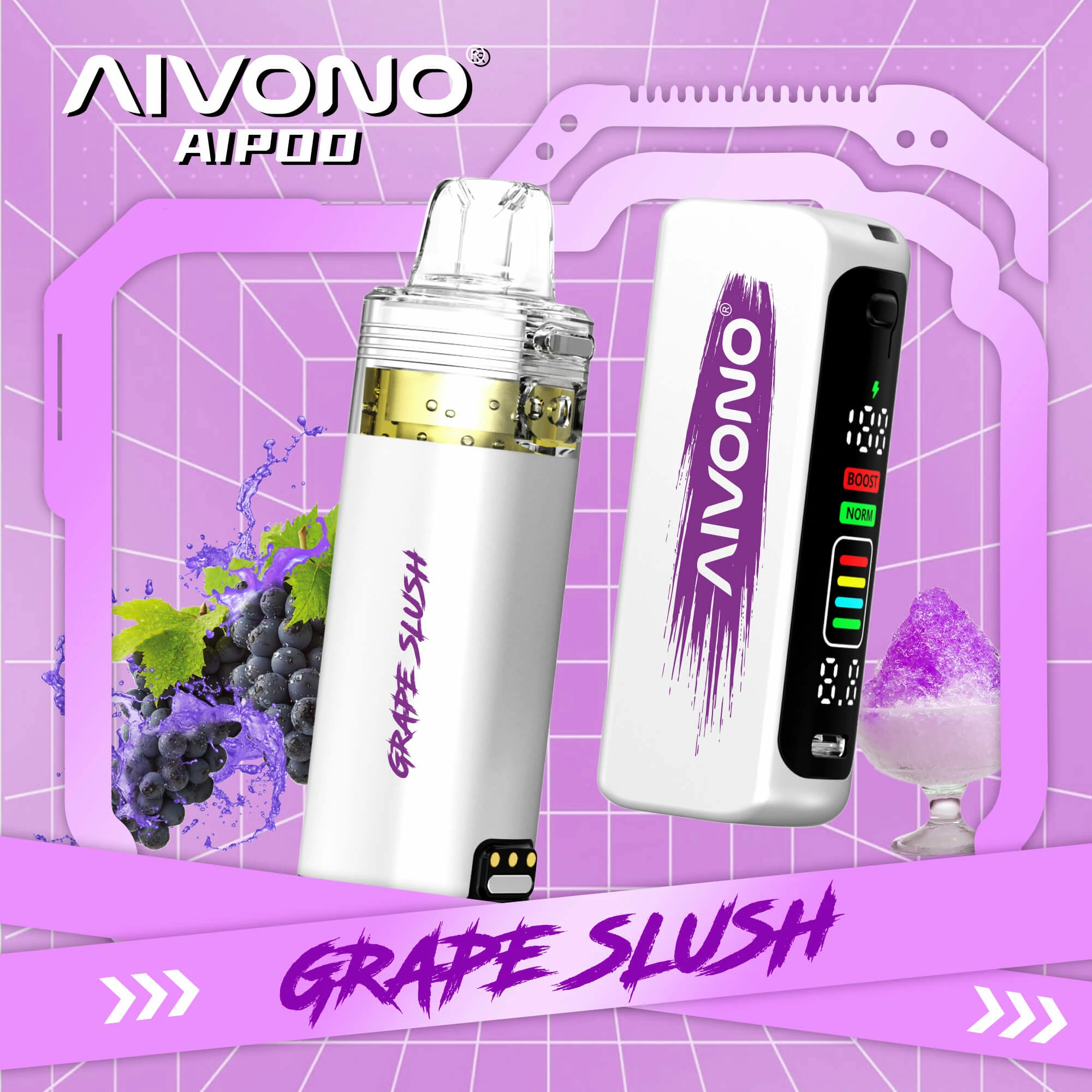 AIVONO AIM AIPOD KIT 30000 30K Boccate schermo smart svapo monouso - image 9
