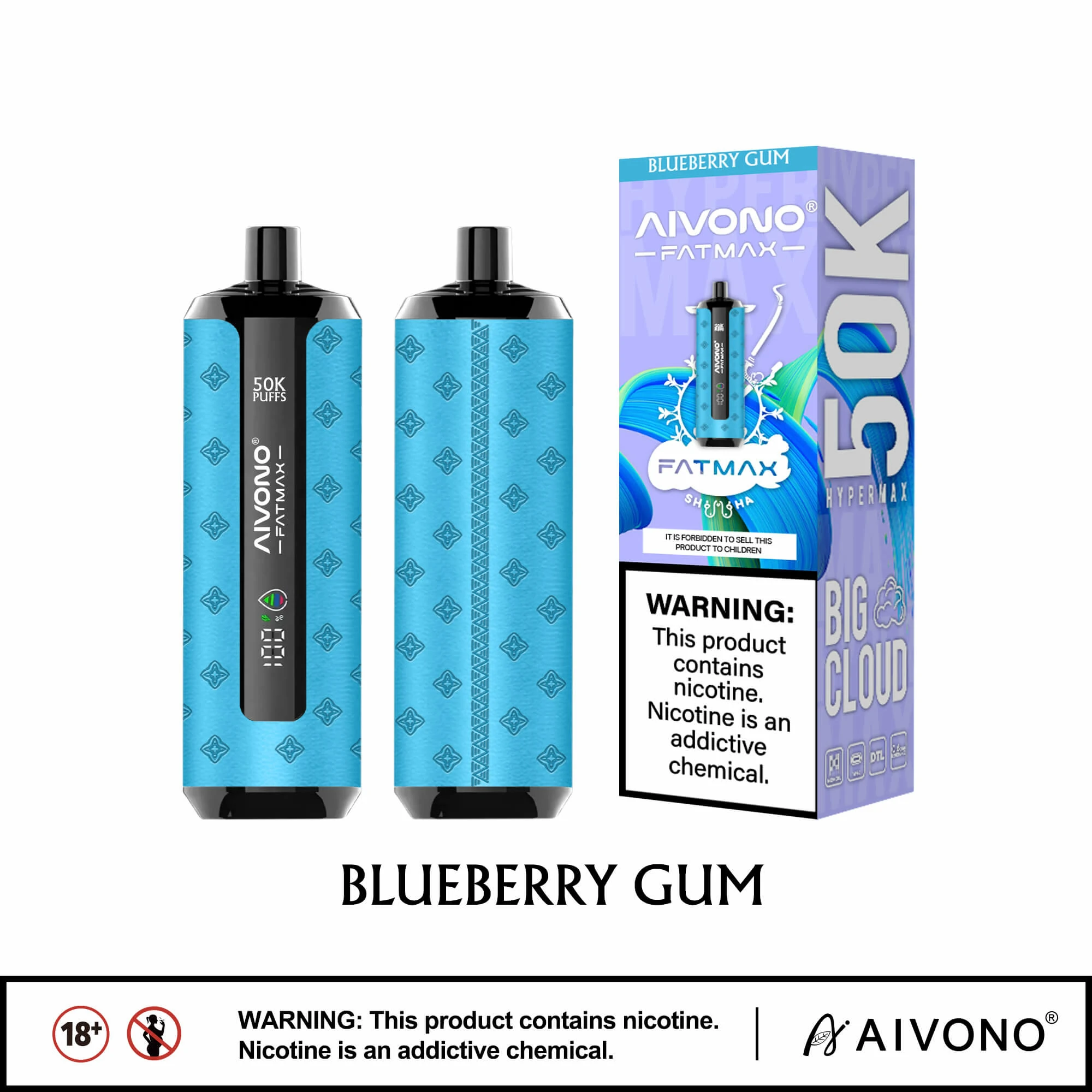 Aivono AIM FATMAX 50000 50K Boccate Display LCD Svapo monouso - image 14