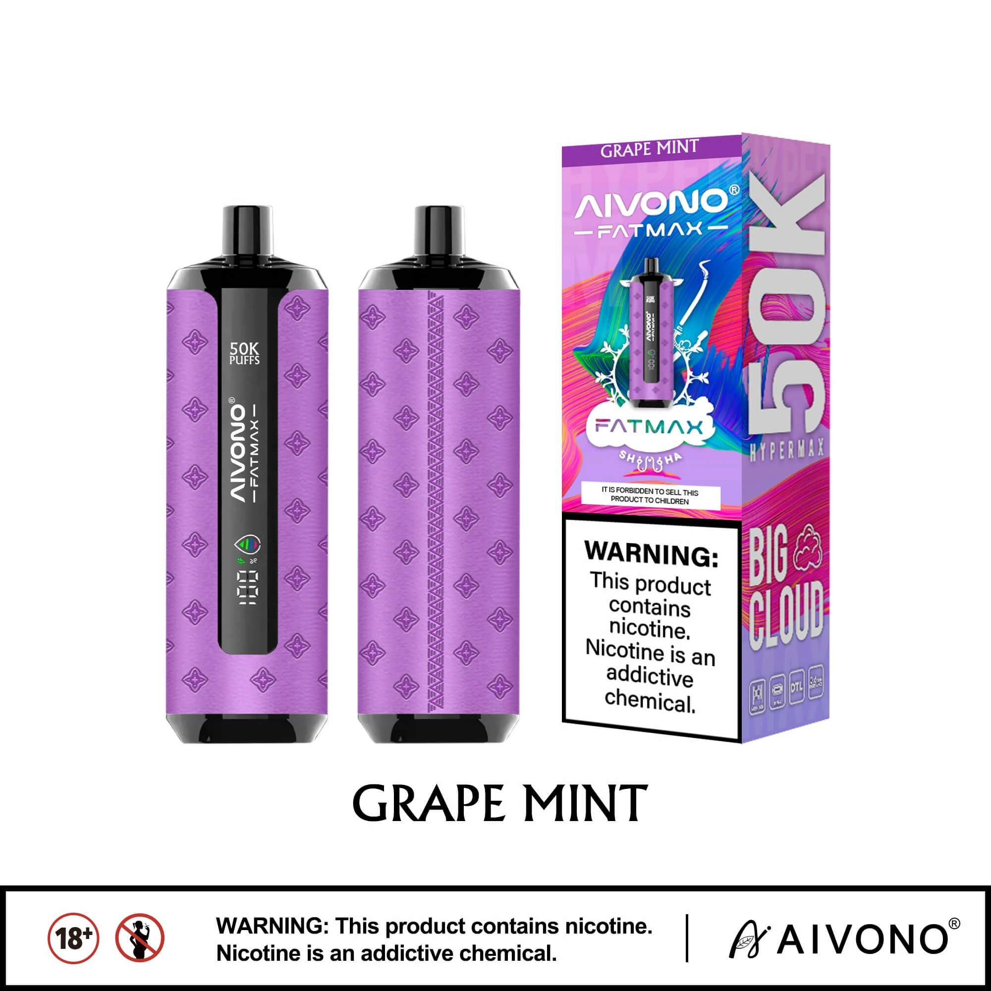 Aivono AIM FATMAX 50000 50K Boccate Display LCD Svapo monouso - image 13