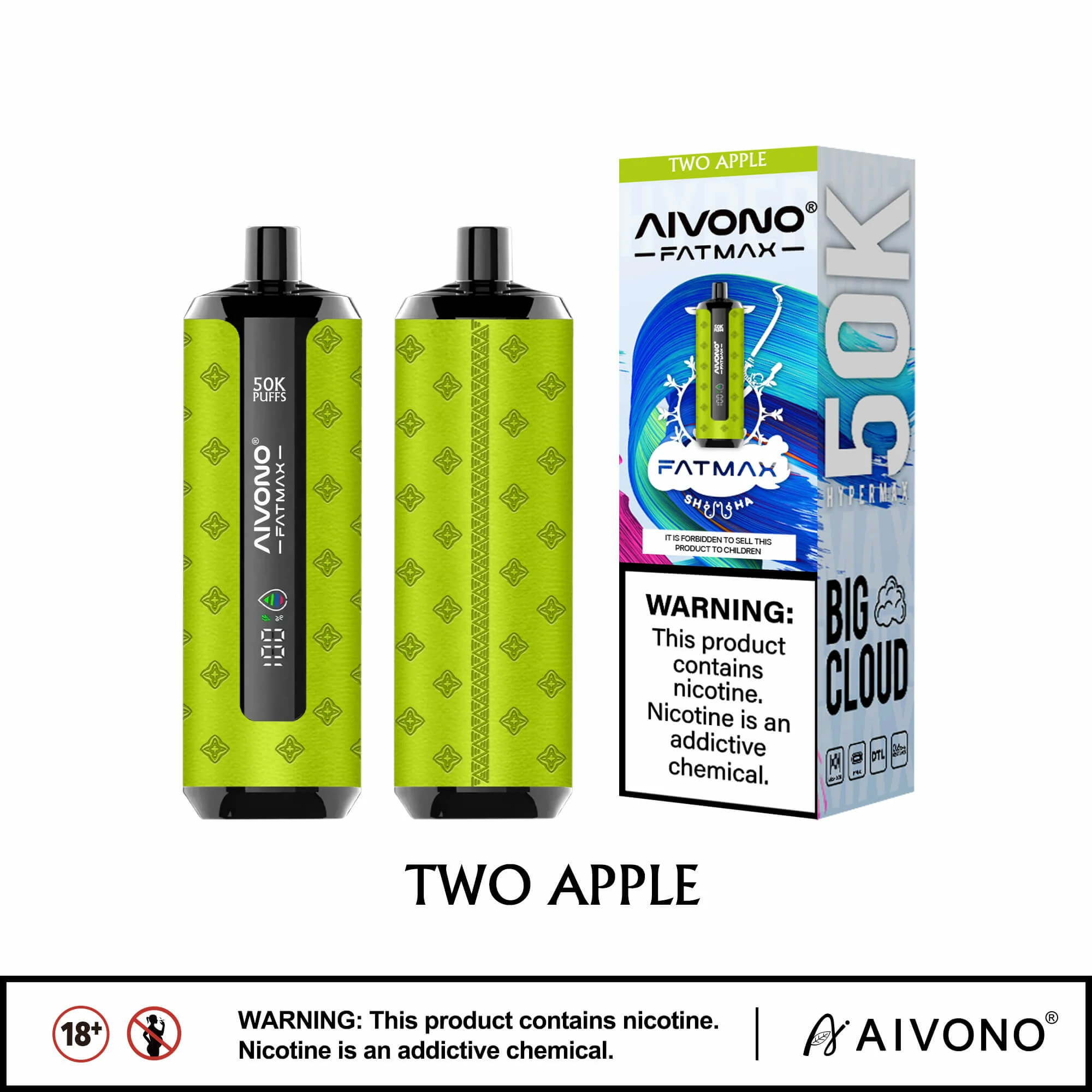 Aivono AIM FATMAX 50000 50K Boccate Display LCD Svapo monouso - image 12