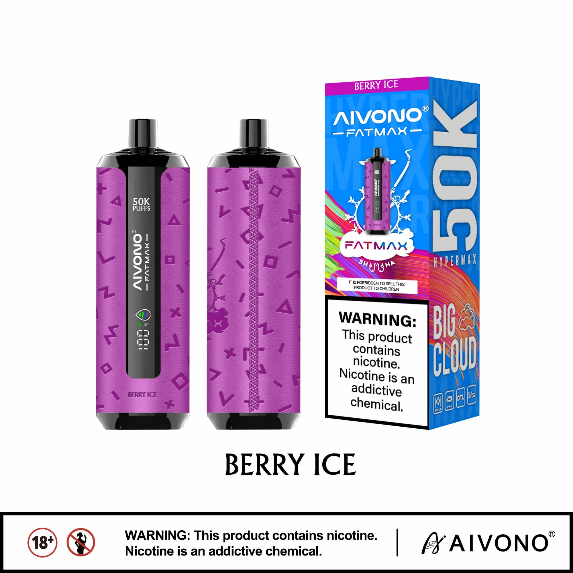 Aivono AIM FATMAX 50000 50K Boccate Display LCD Svapo monouso - image 19