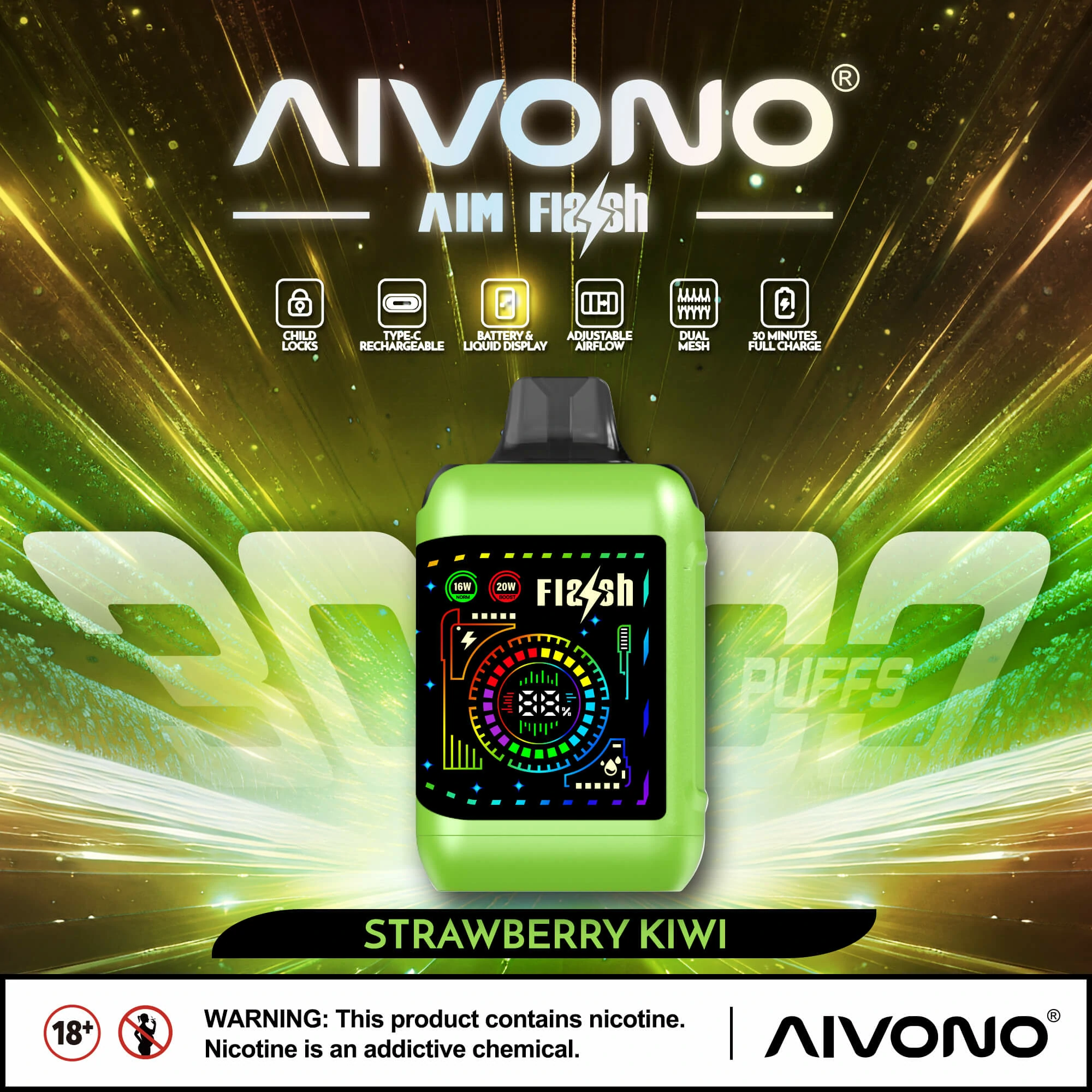 AIVONO FLASH 35000 35K Boccate Dual Mesh Svapo monouso - image 13