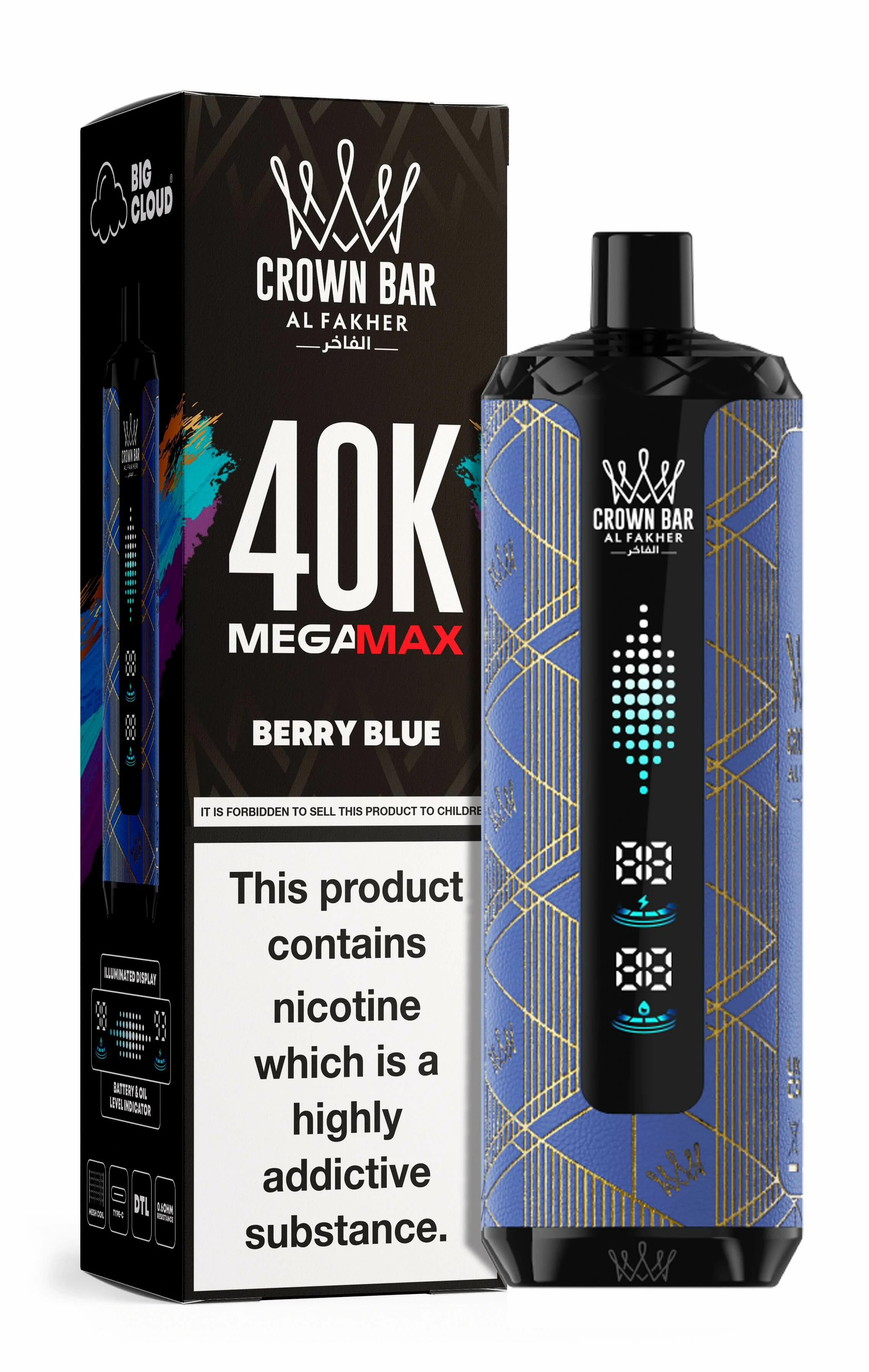 Al Fakher Mega Max 40000 40K Boccate Dual Mesh svapo monouso - image 2
