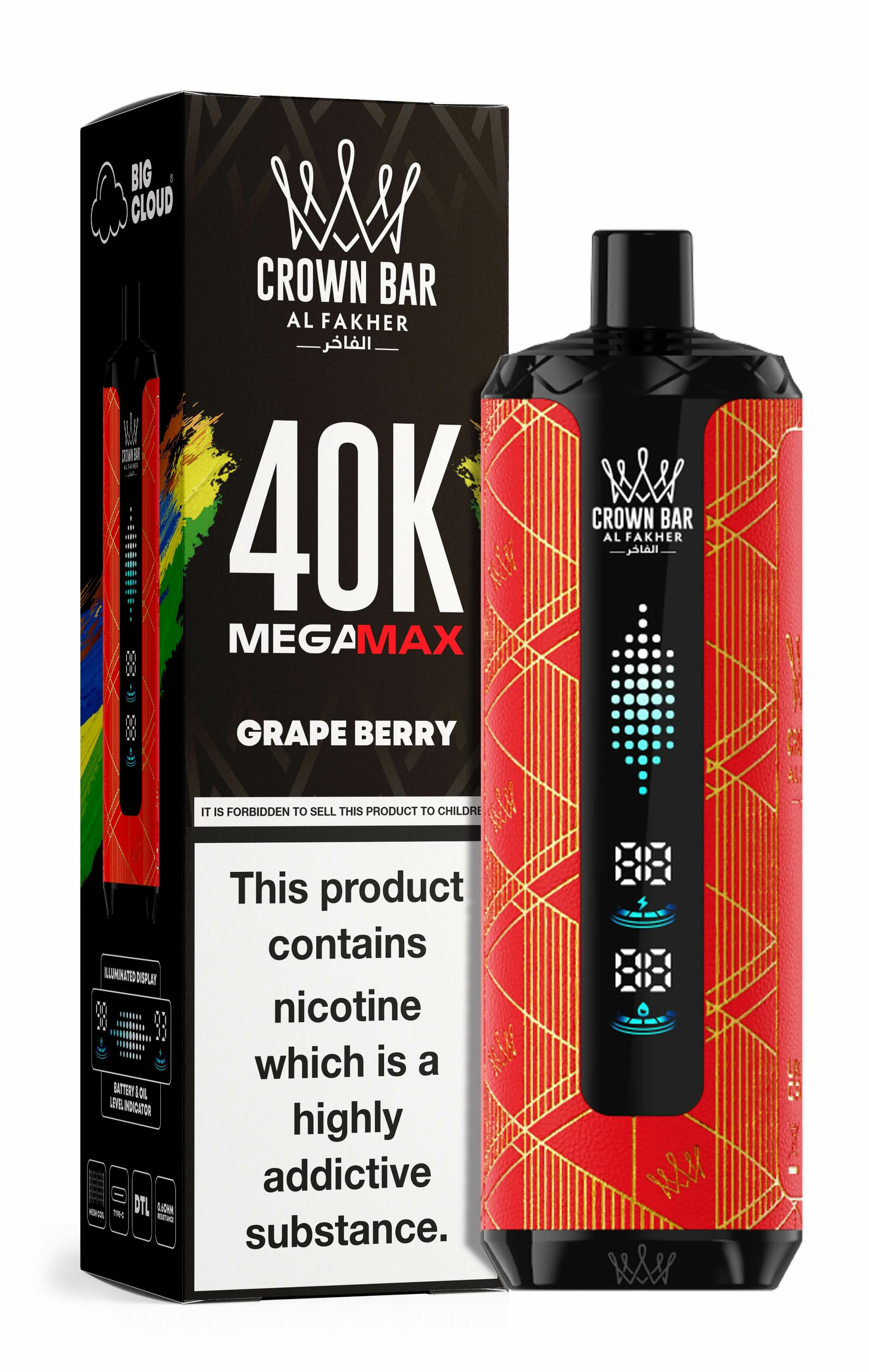 Al Fakher Mega Max 40000 40K Boccate Dual Mesh svapo monouso - image 5