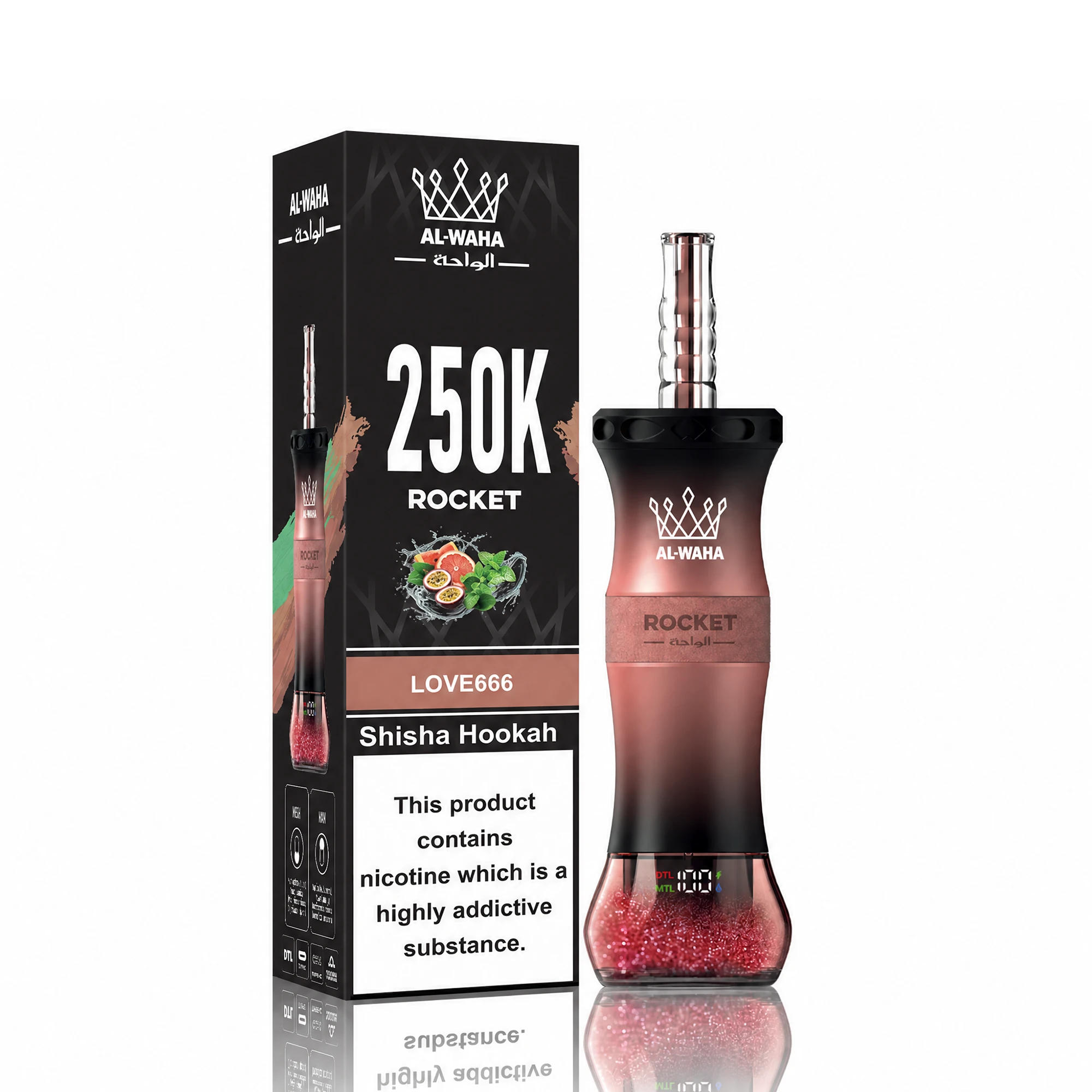 Al Fakher Rocket 250000 250K Boccate LED svapo monouso - image 4