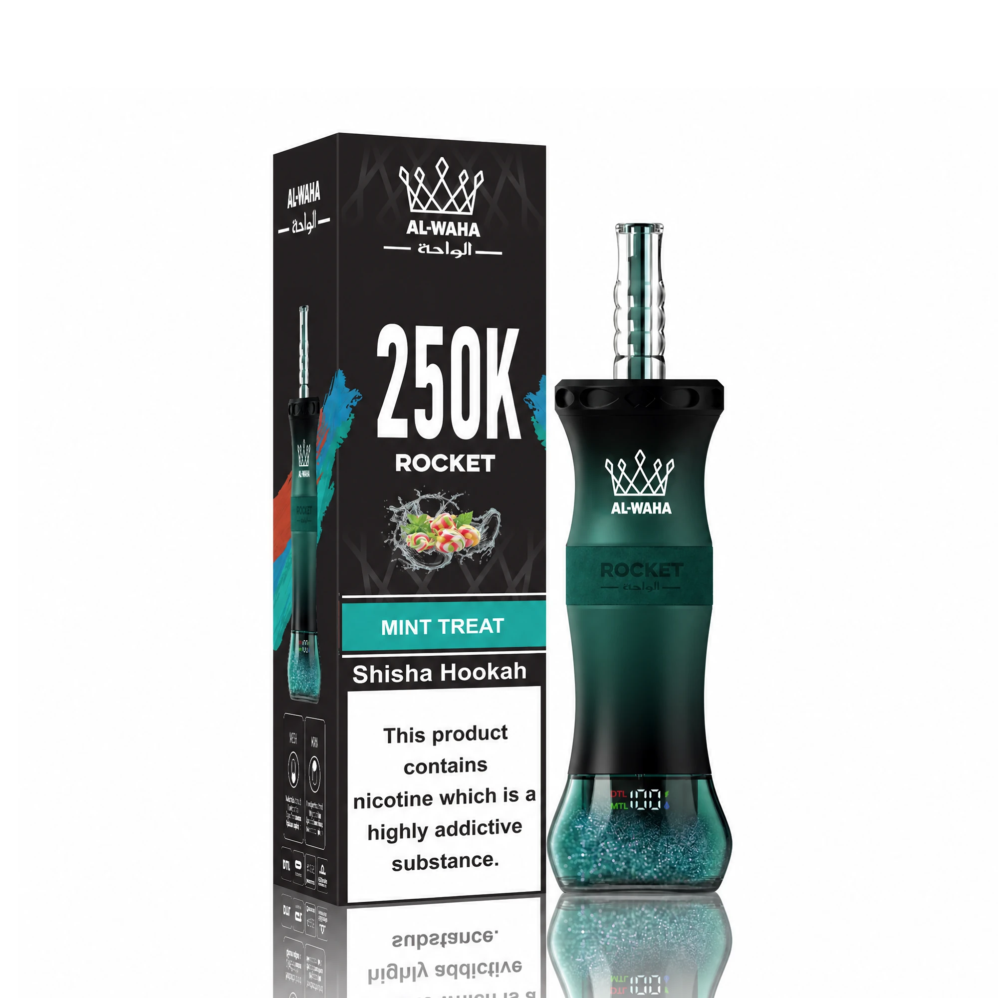 Al Fakher Rocket 250000 250K Boccate LED svapo monouso