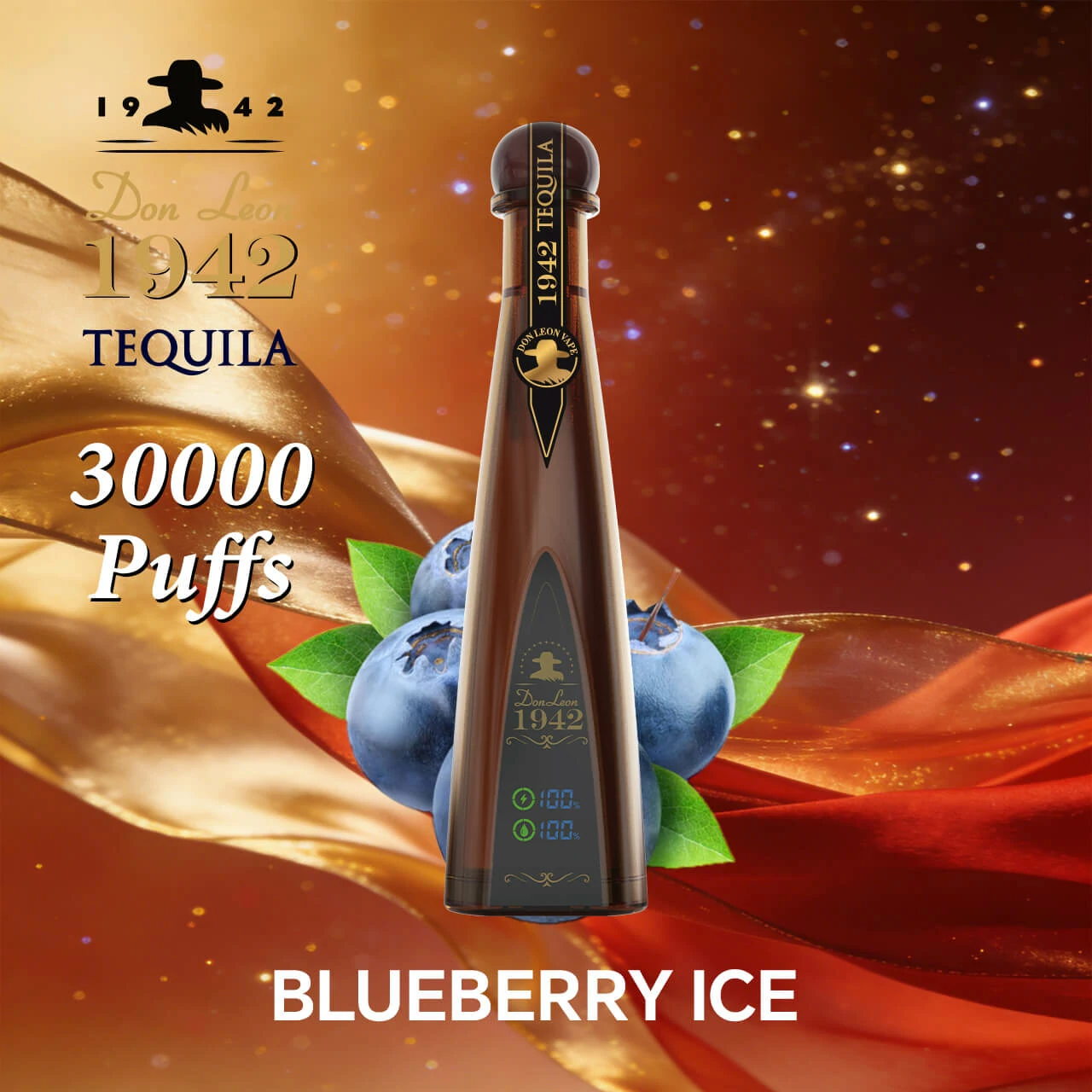 Azul Solaris Tequila Don Leon 1942 30000 30K Boccate Svapo monouso - image 6