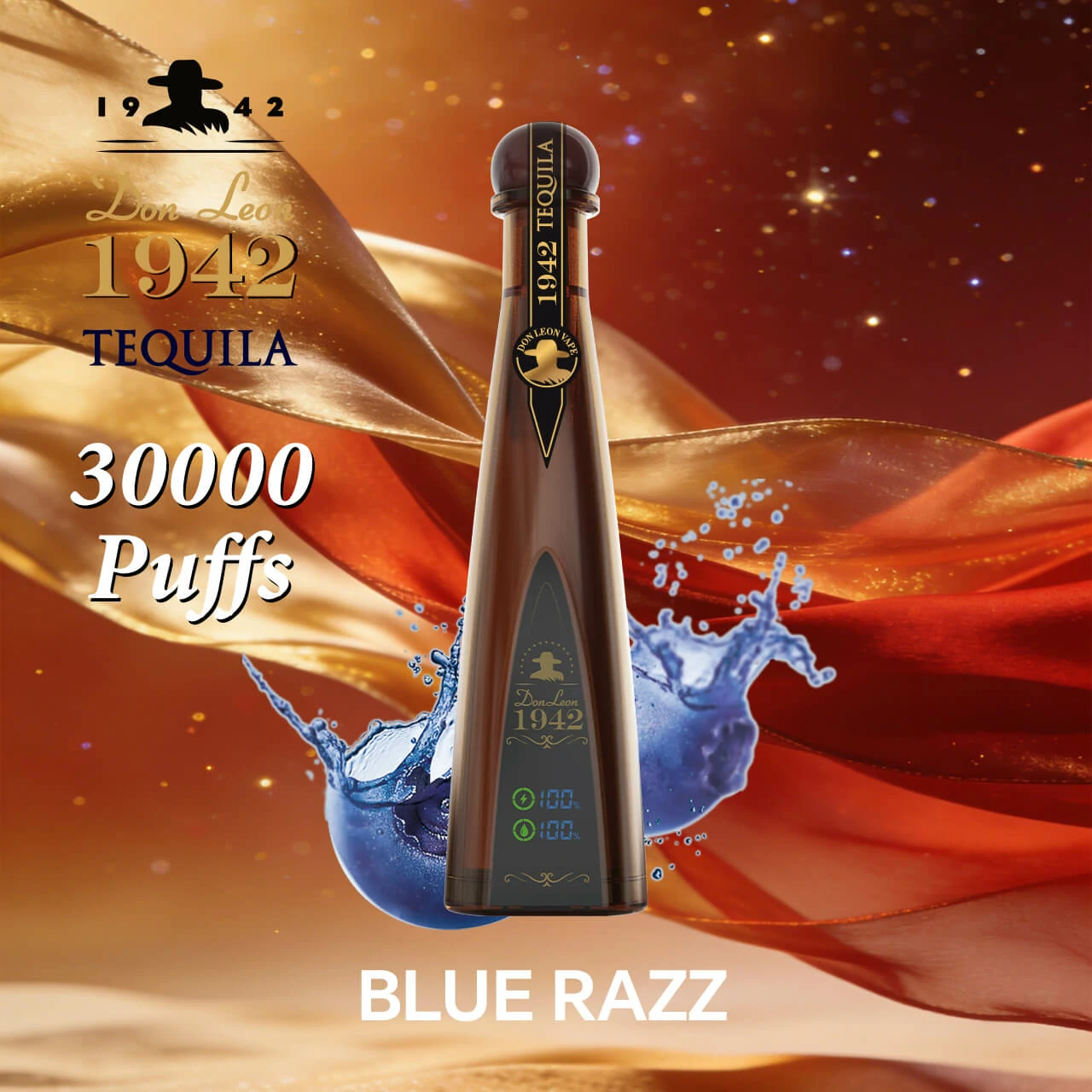 Azul Solaris Tequila Don Leon 1942 30000 30K Boccate Svapo monouso - image 7