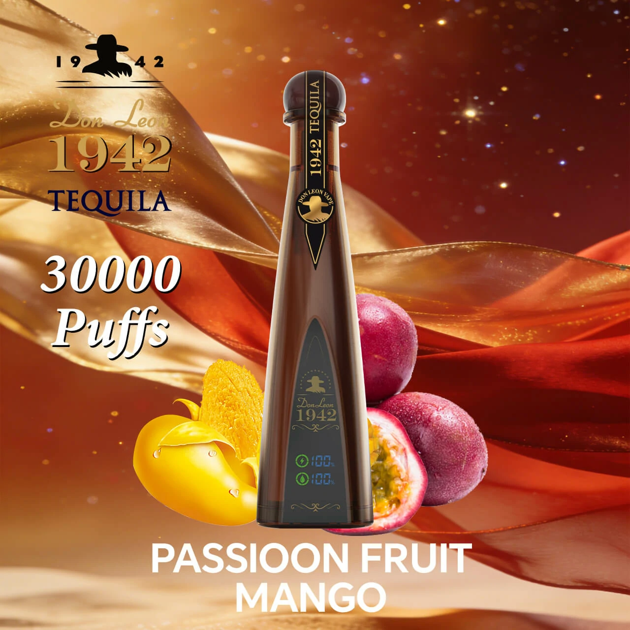 Azul Solaris Tequila Don Leon 1942 30000 30K Boccate Svapo monouso - image 10