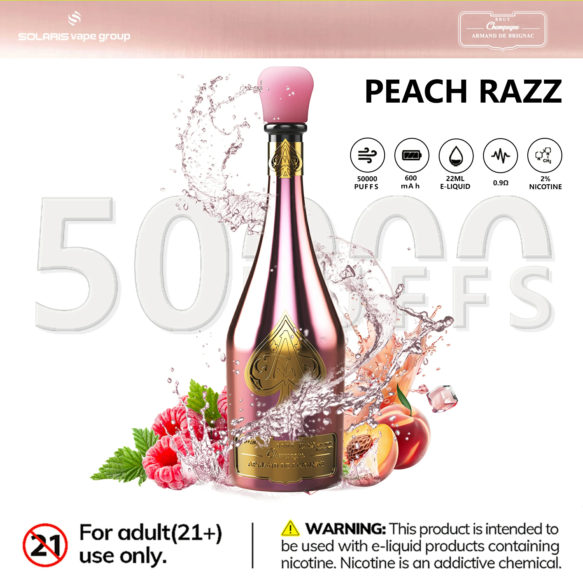AZUL Solaris 50000 50K Boccate design champagne Svapo monouso - image 10