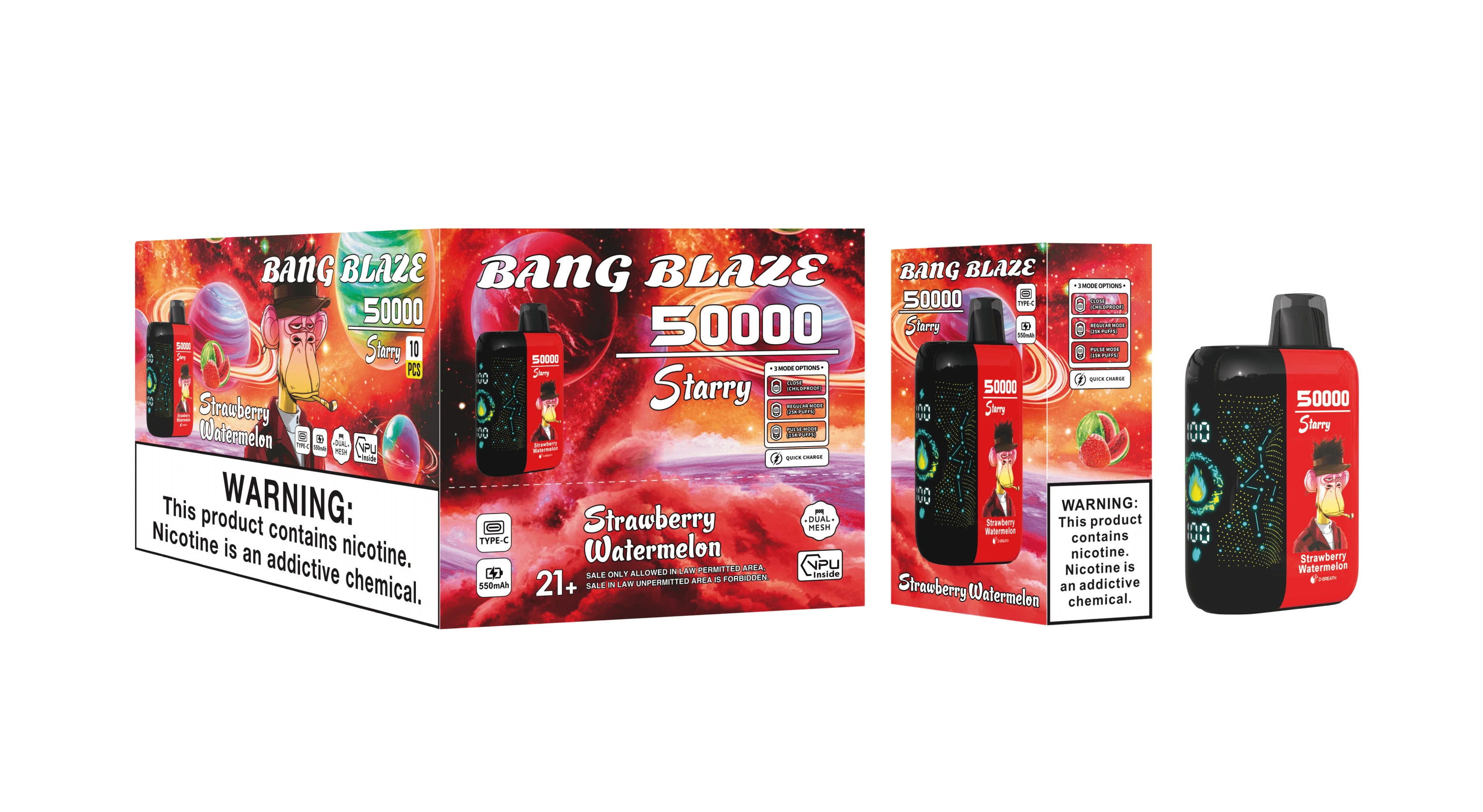 Bang Blaze Starry 50000 50K Boccate Flusso Doppio Svapo Monouso - image 4