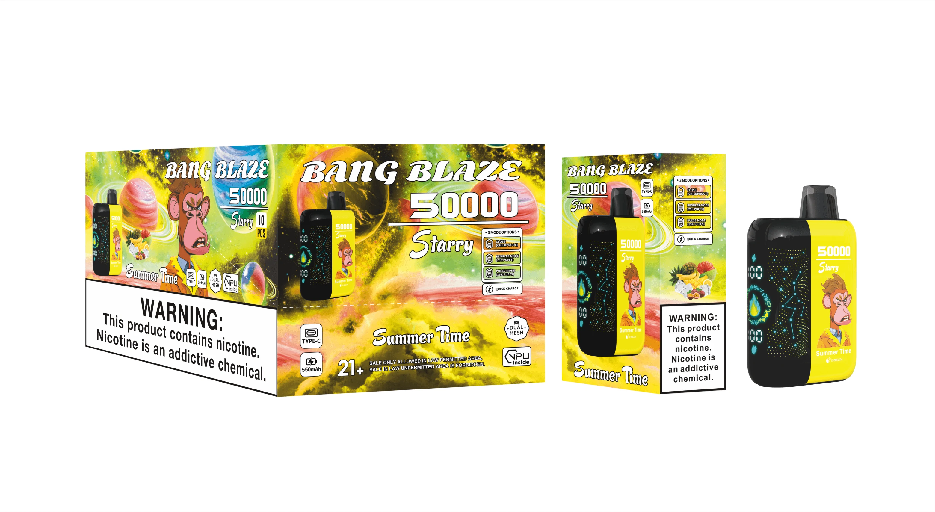 Bang Blaze Starry 50000 50K Boccate Flusso Doppio Svapo Monouso - image 10