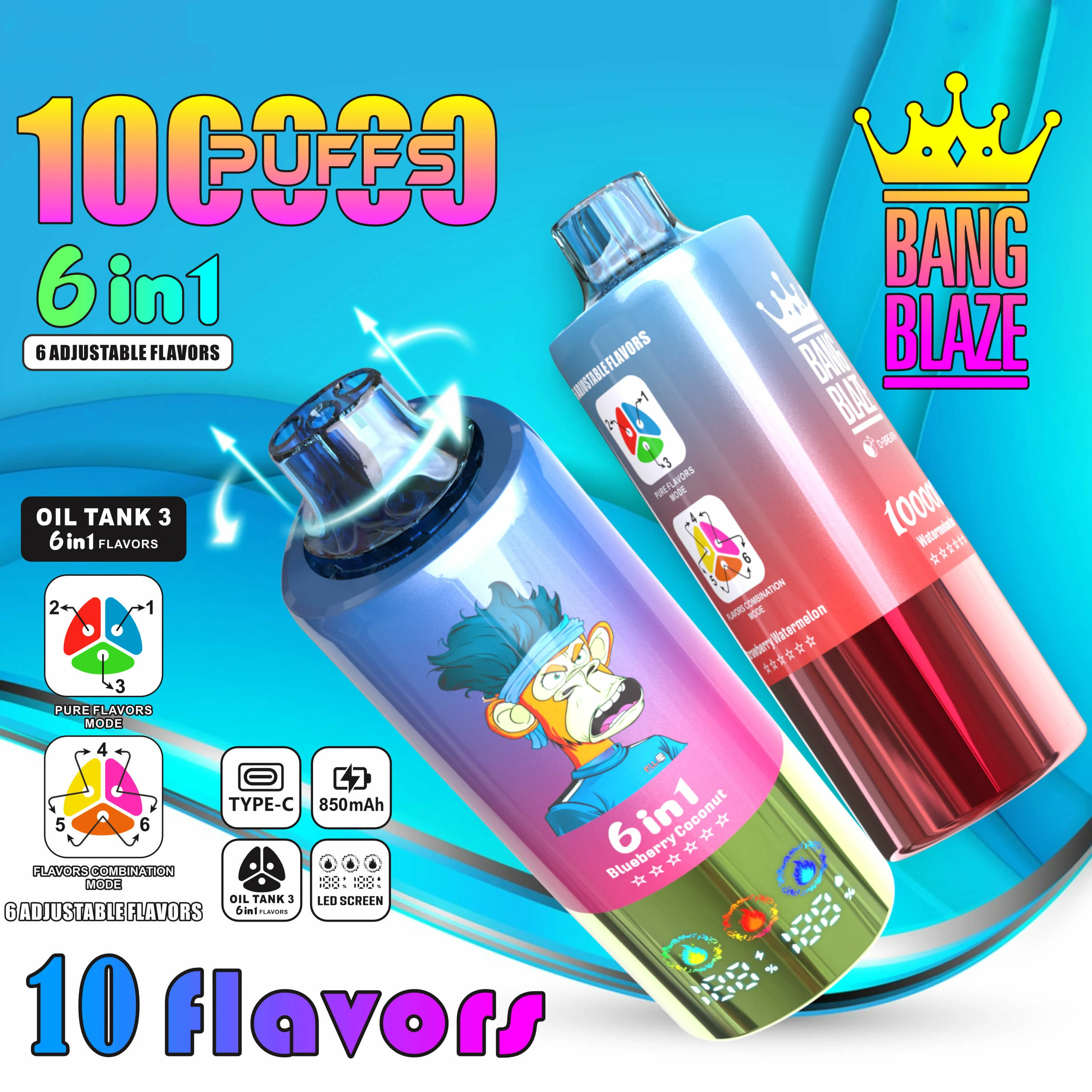 Bang Blaze 100000 100K 6-in-1 Svapo monouso - image 3