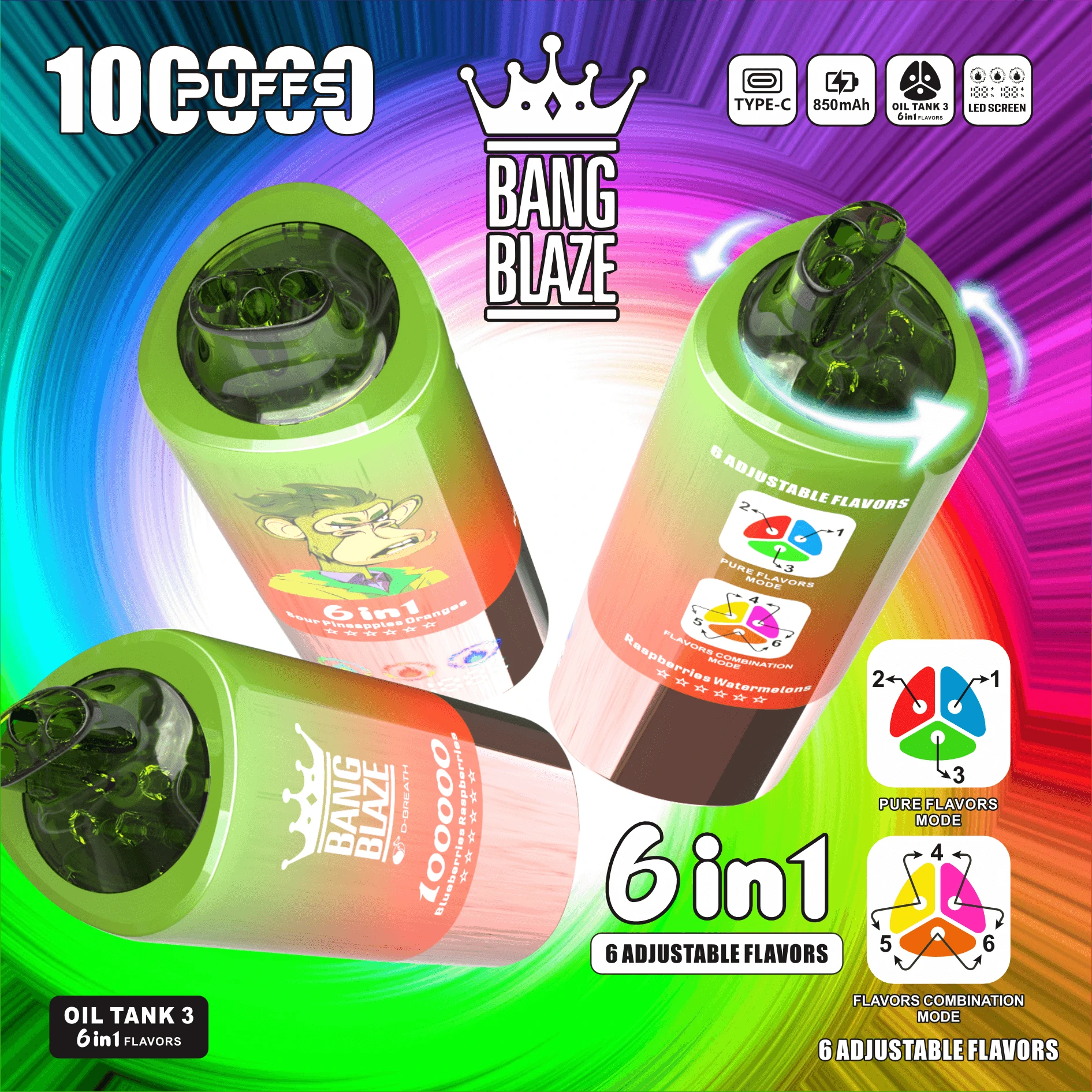 Bang Blaze 100000 100K 6-in-1 Svapo monouso - image 4
