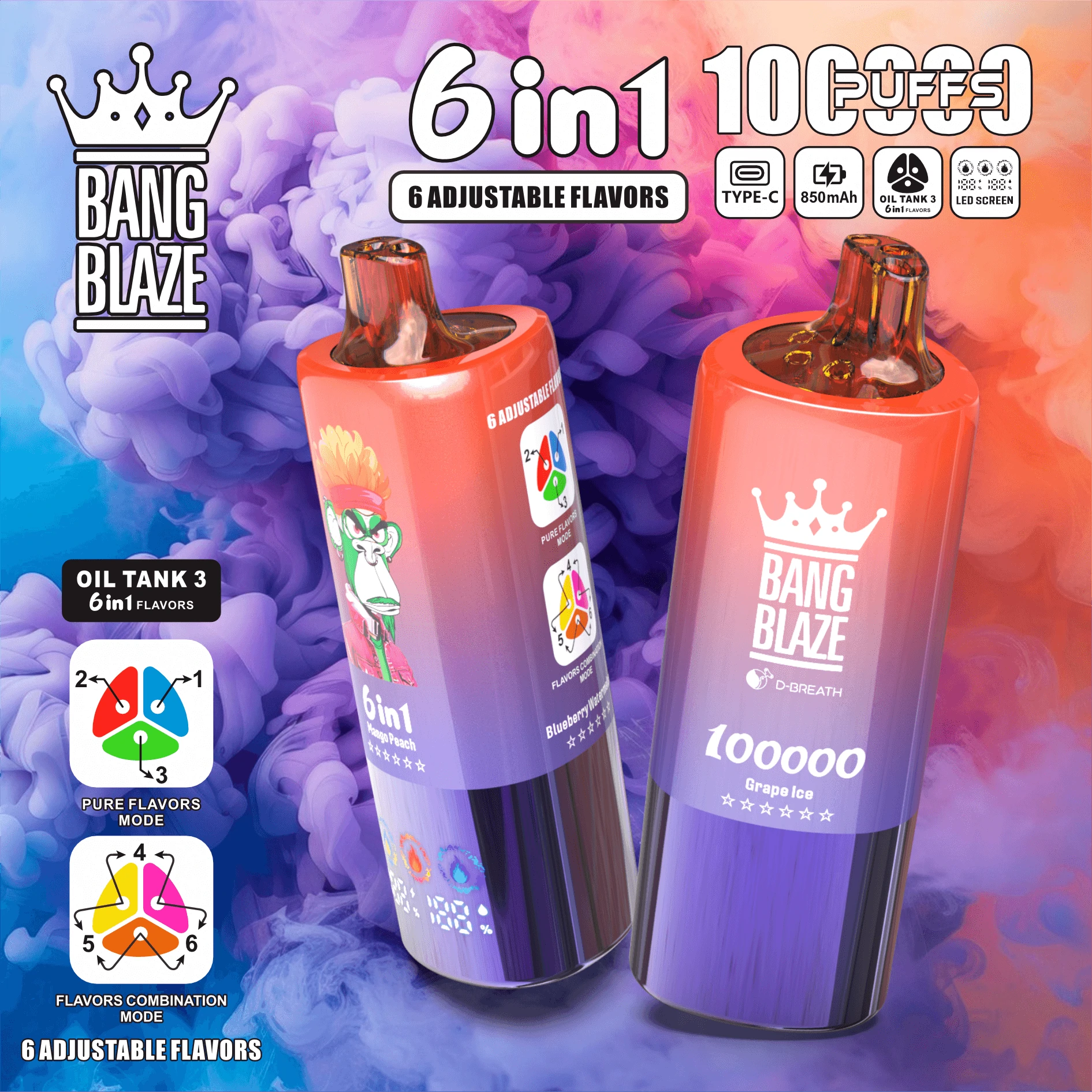 Bang Blaze 100000 100K 6-in-1 Svapo monouso - image 9