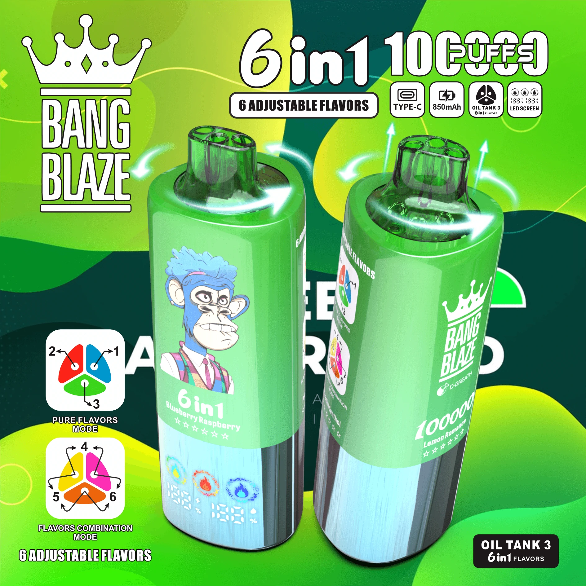 Bang Blaze 100000 100K 6-in-1 Svapo monouso - image 6