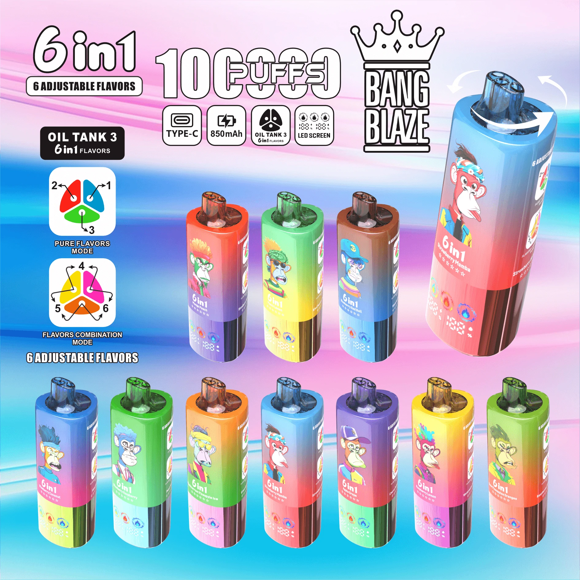 Bang Blaze 100000 100K 6-in-1 Svapo monouso - image 11