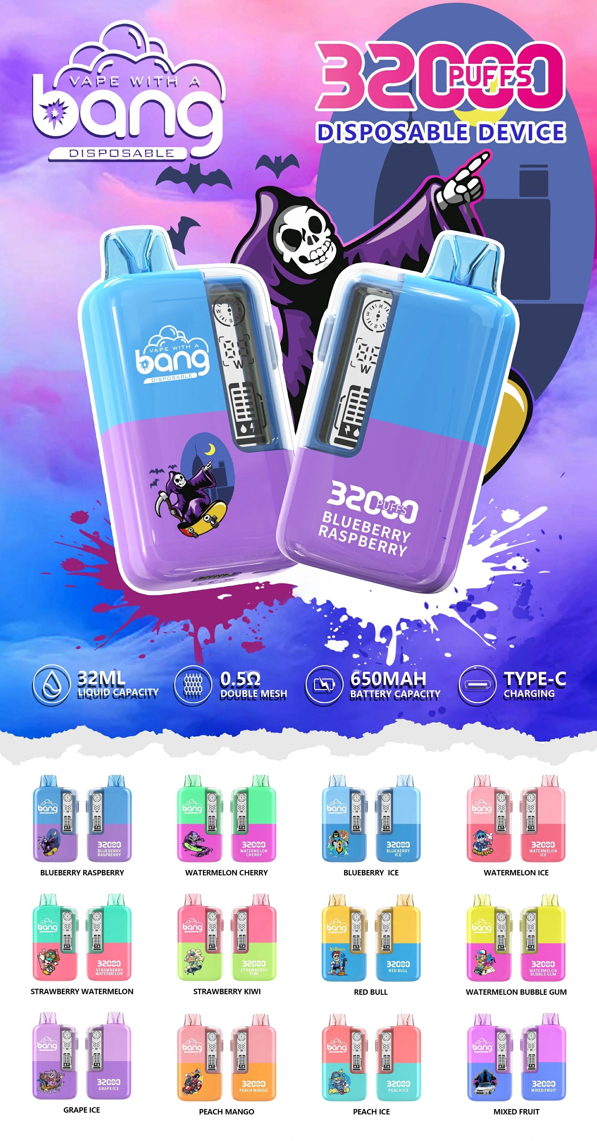 BANG 32000 32K Boccate schermo svapo monouso - image 13