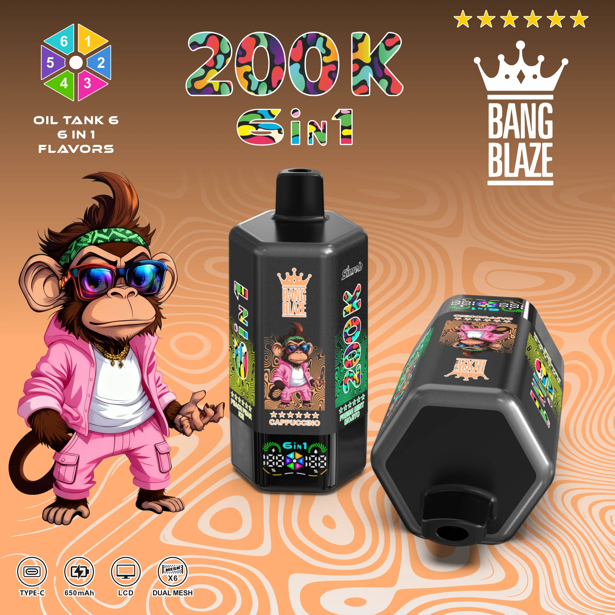 Bang Blaze 200000 200K Boccate con display svapo monouso - image 8