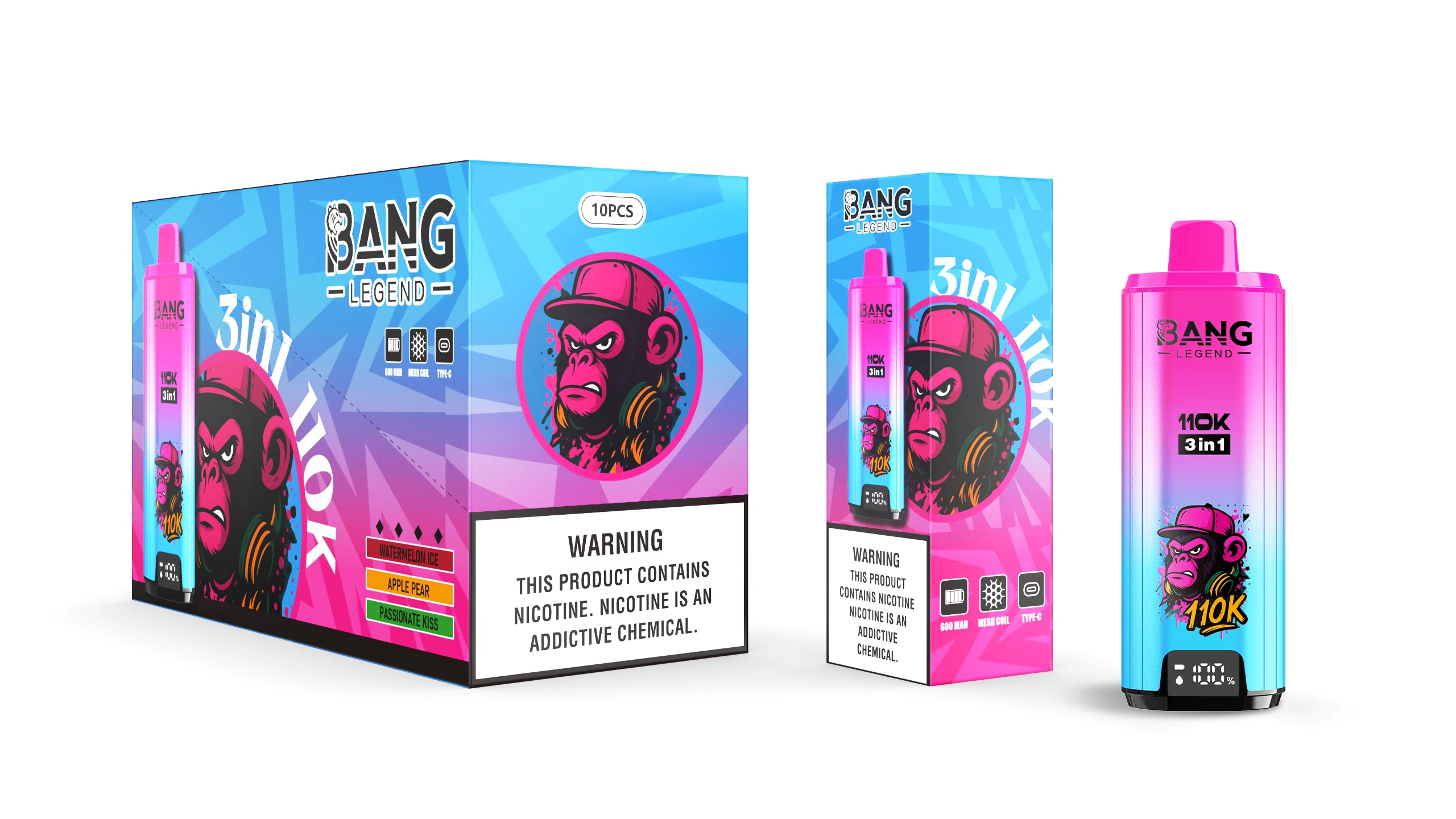 Bang Legend 110000 110K Boccate schermo svapo monouso - image 2