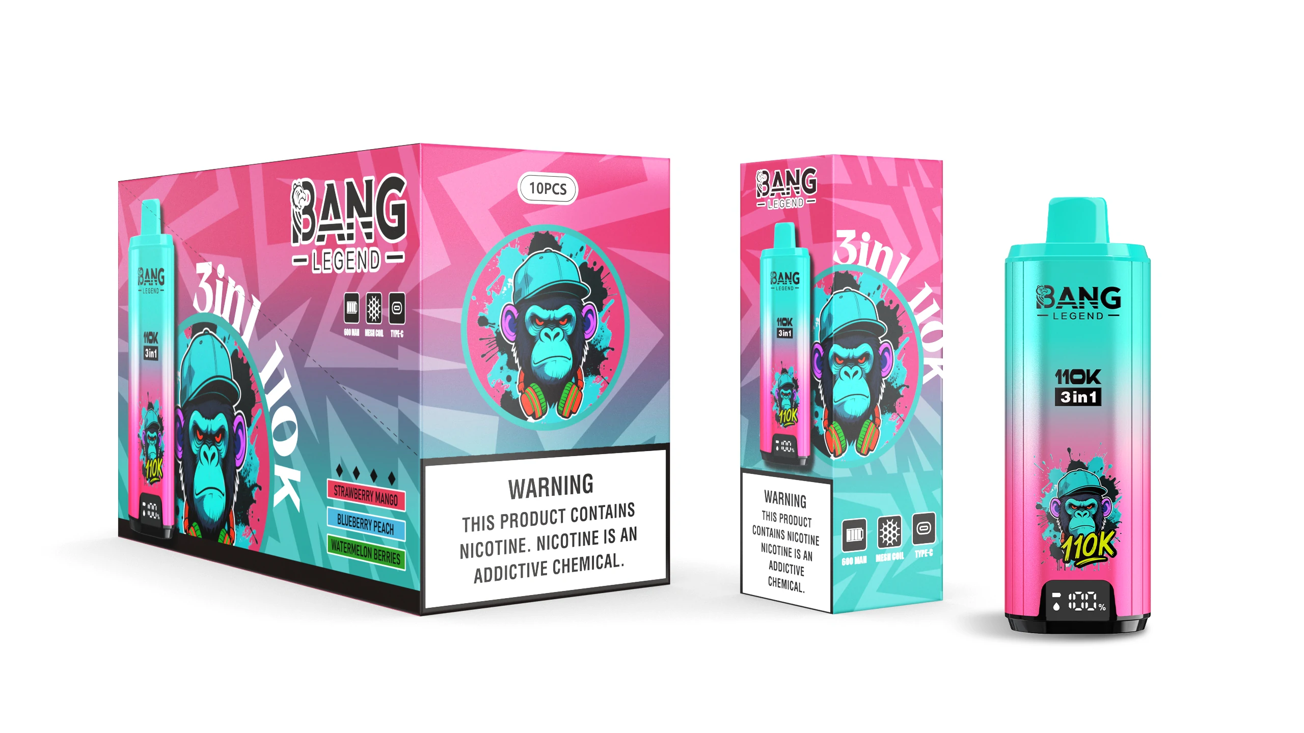 Bang Legend 110000 110K Boccate schermo svapo monouso - image 4