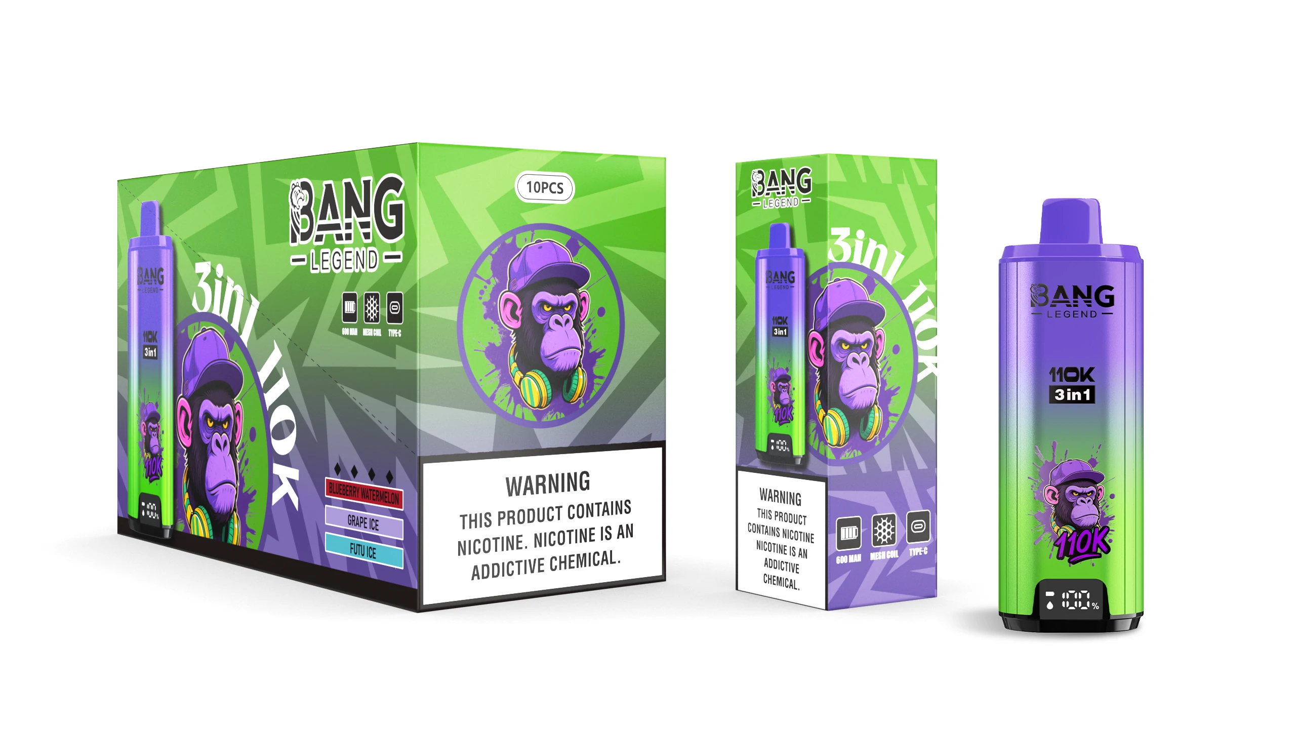 Bang Legend 110000 110K Boccate schermo svapo monouso - image 8