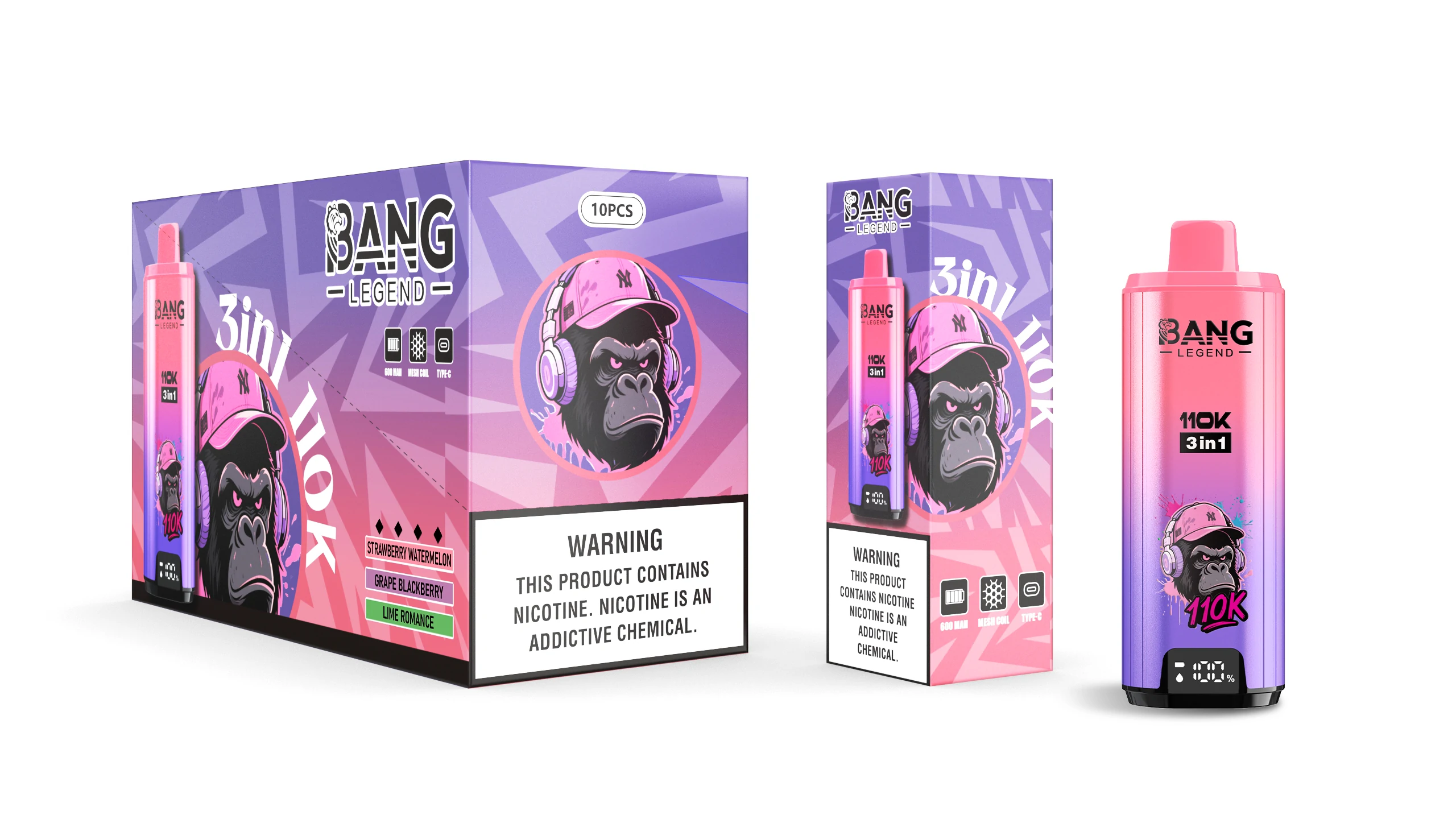 Bang Legend 110000 110K Boccate schermo svapo monouso - image 7