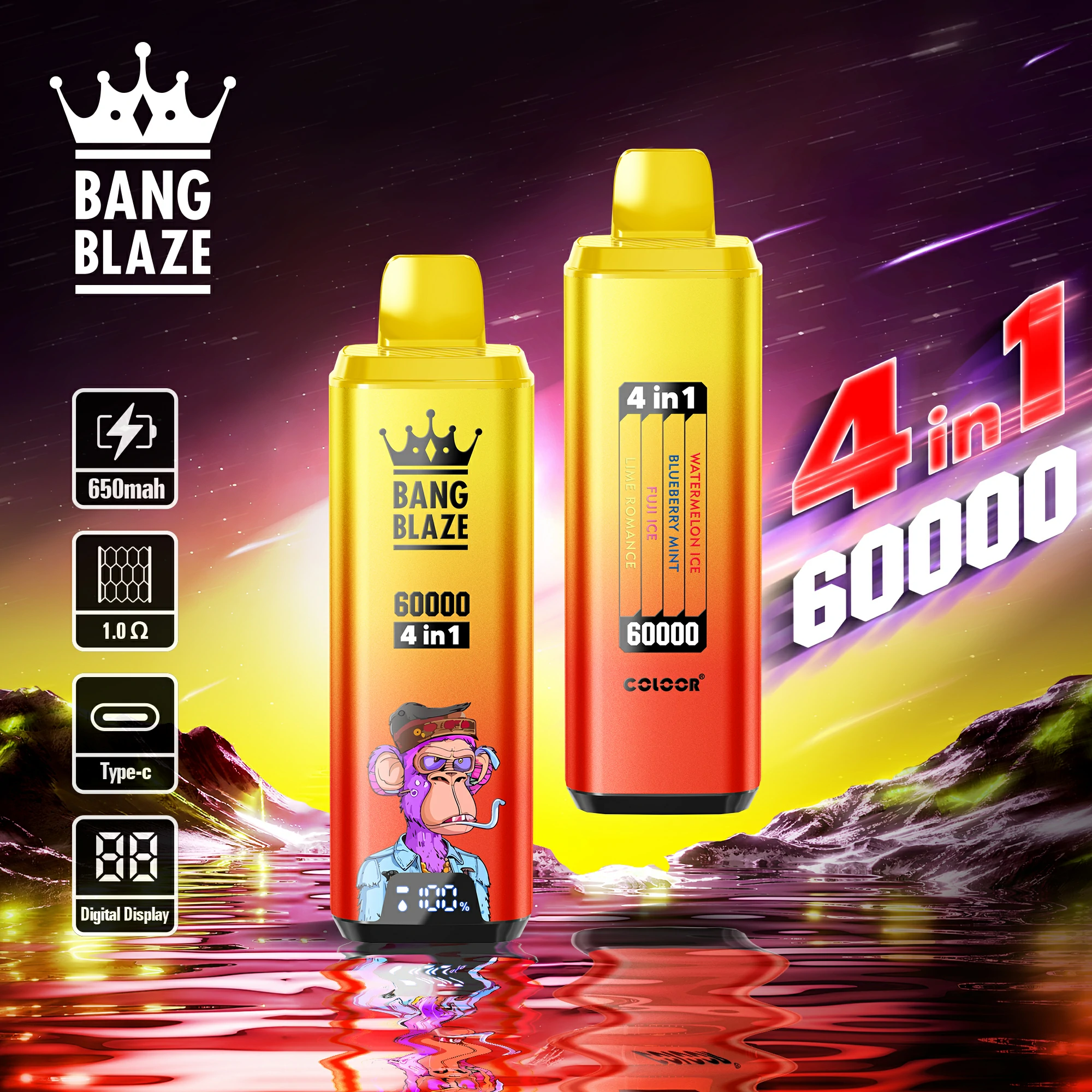 Bang Blaze 60000 60K Boccate 4-in-1 Svapo monouso